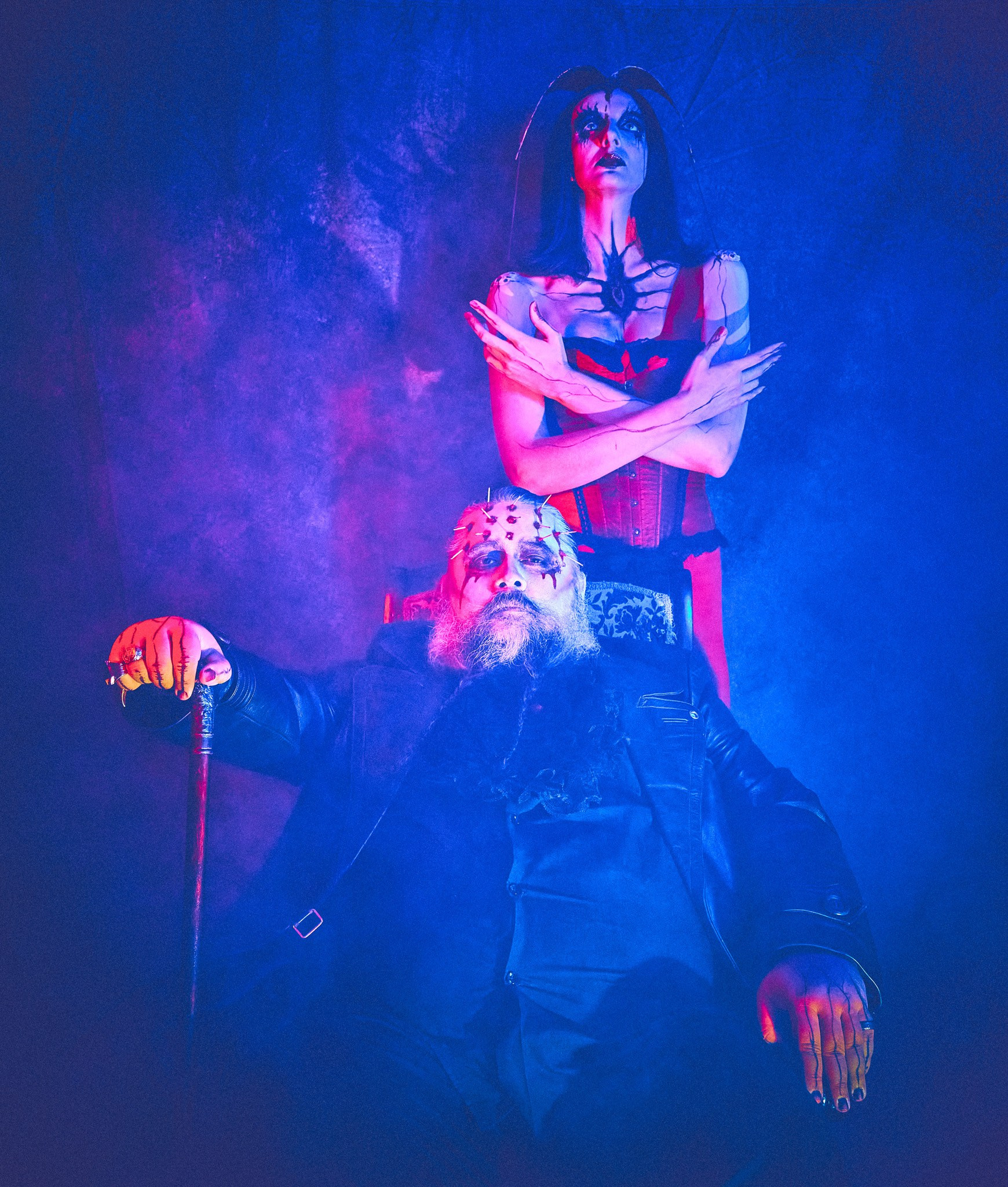 Fotograf portretowy Andriej Szypiłow - sesja na Halloween - Addams Cenobite. Portrait photographer Andriej Szypilow - Halloween session - Addams Cenobite.