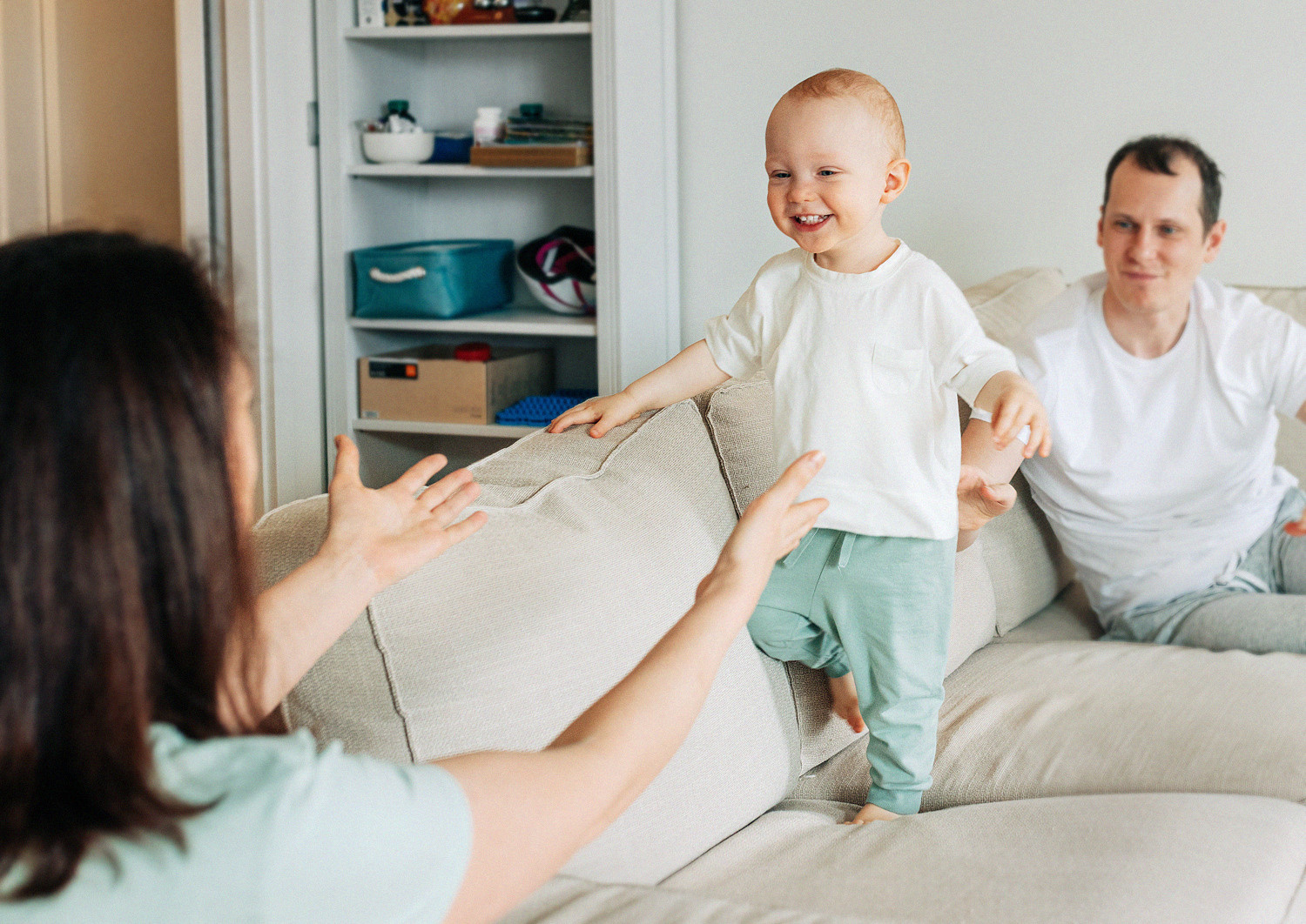 Домашняя семейная фотосессия. Таня, Андрей и Павел. Rodinný a svatební fotograf v Praze
