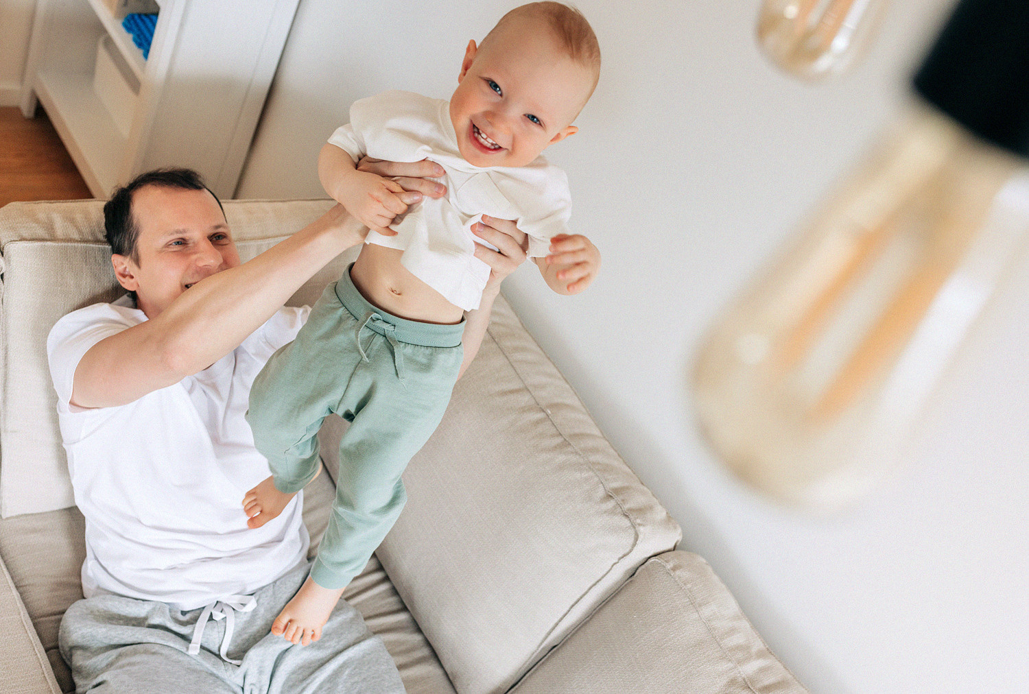 Домашняя семейная фотосессия. Таня, Андрей и Павел. Rodinný a svatební fotograf v Praze