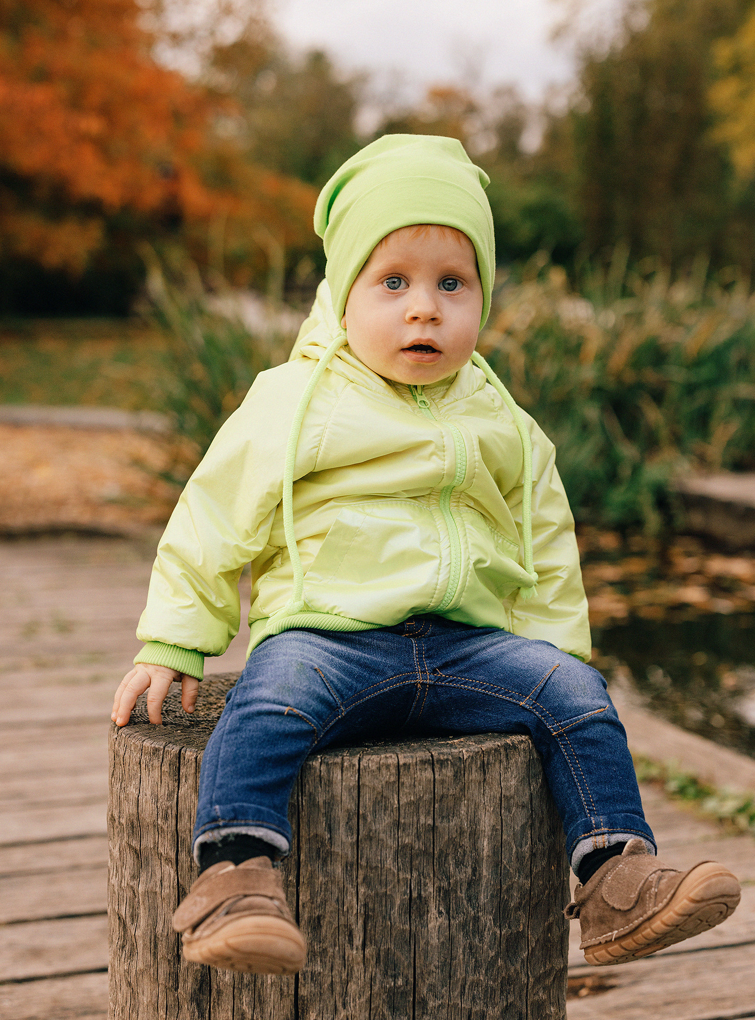Анна с семьей в парке. Семейный и свадебный фотограф в Праге Наталья Федори