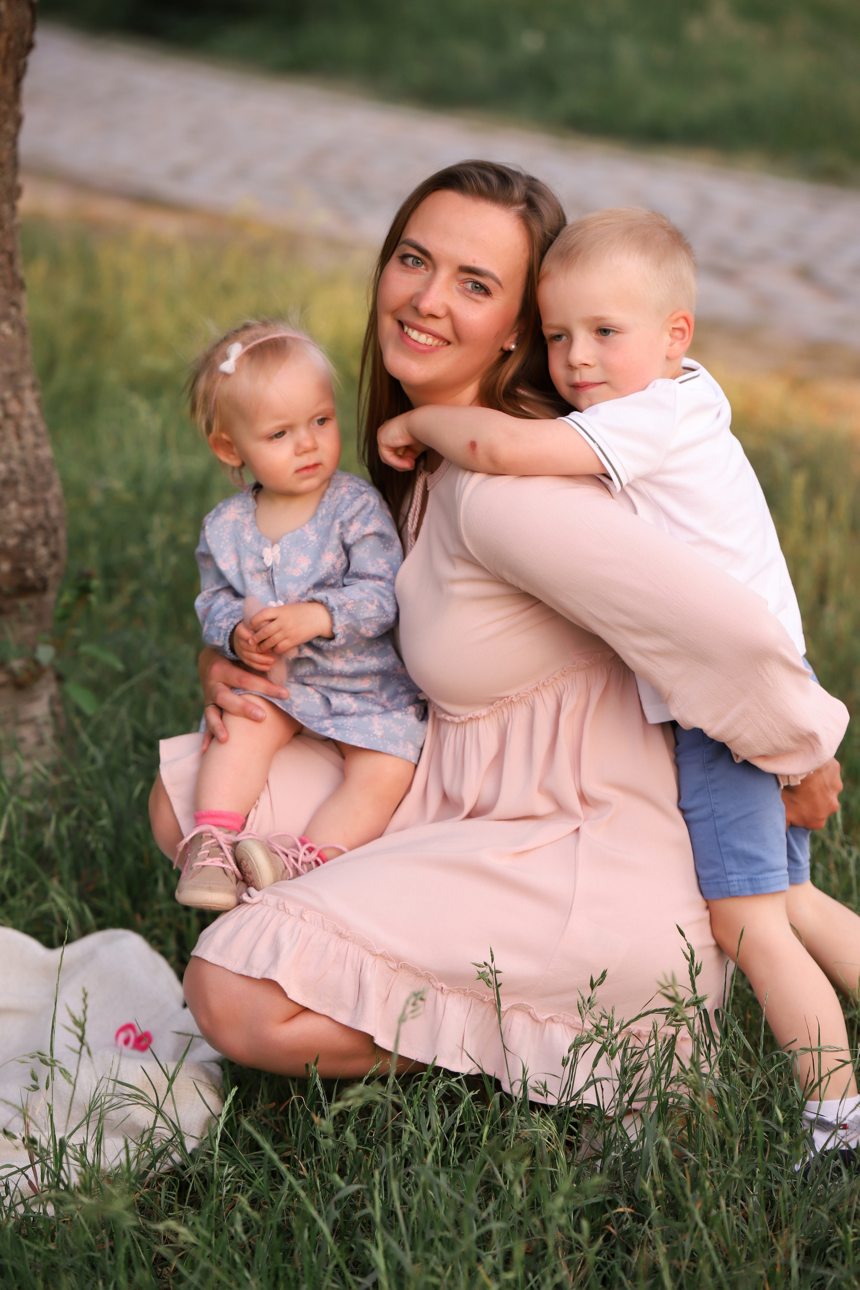 Familienfotoshooting Seepark. Fotograf in Freiburg, Meerim Kaufmann