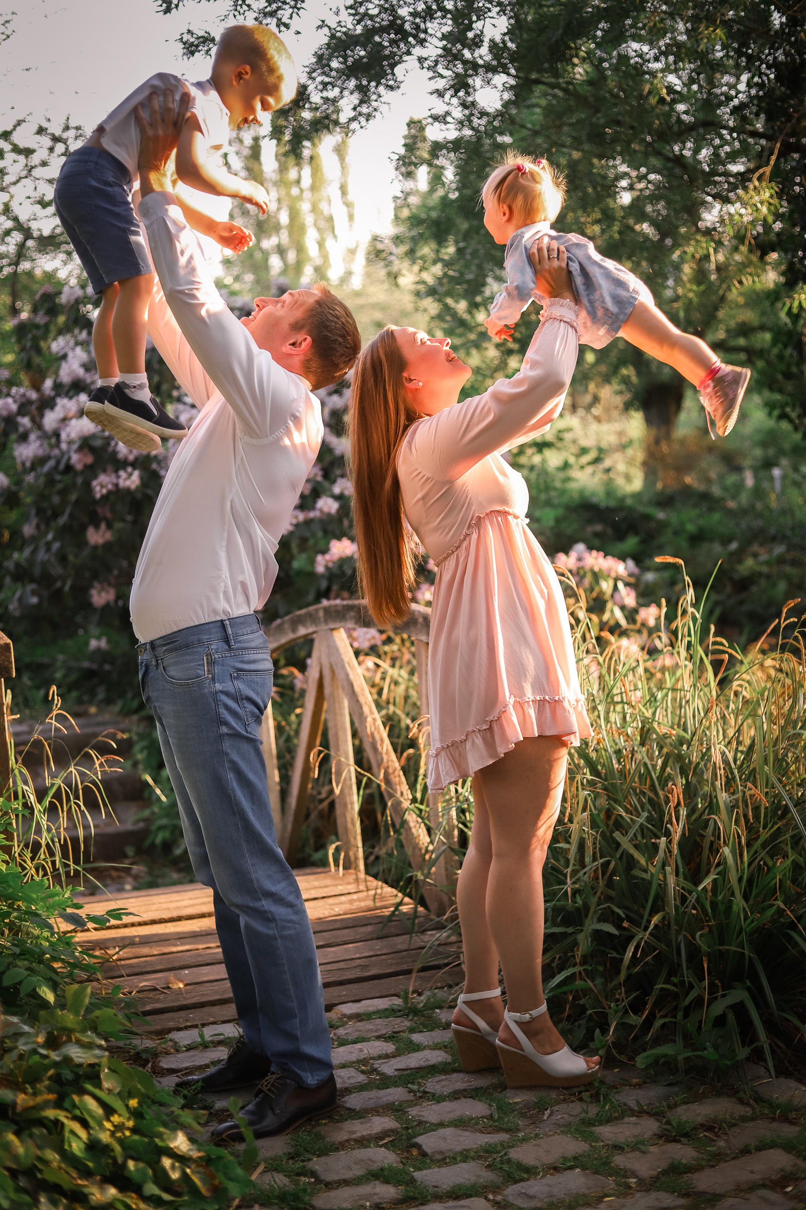 Familienfotoshooting Seepark. Fotograf in Freiburg, Meerim Kaufmann