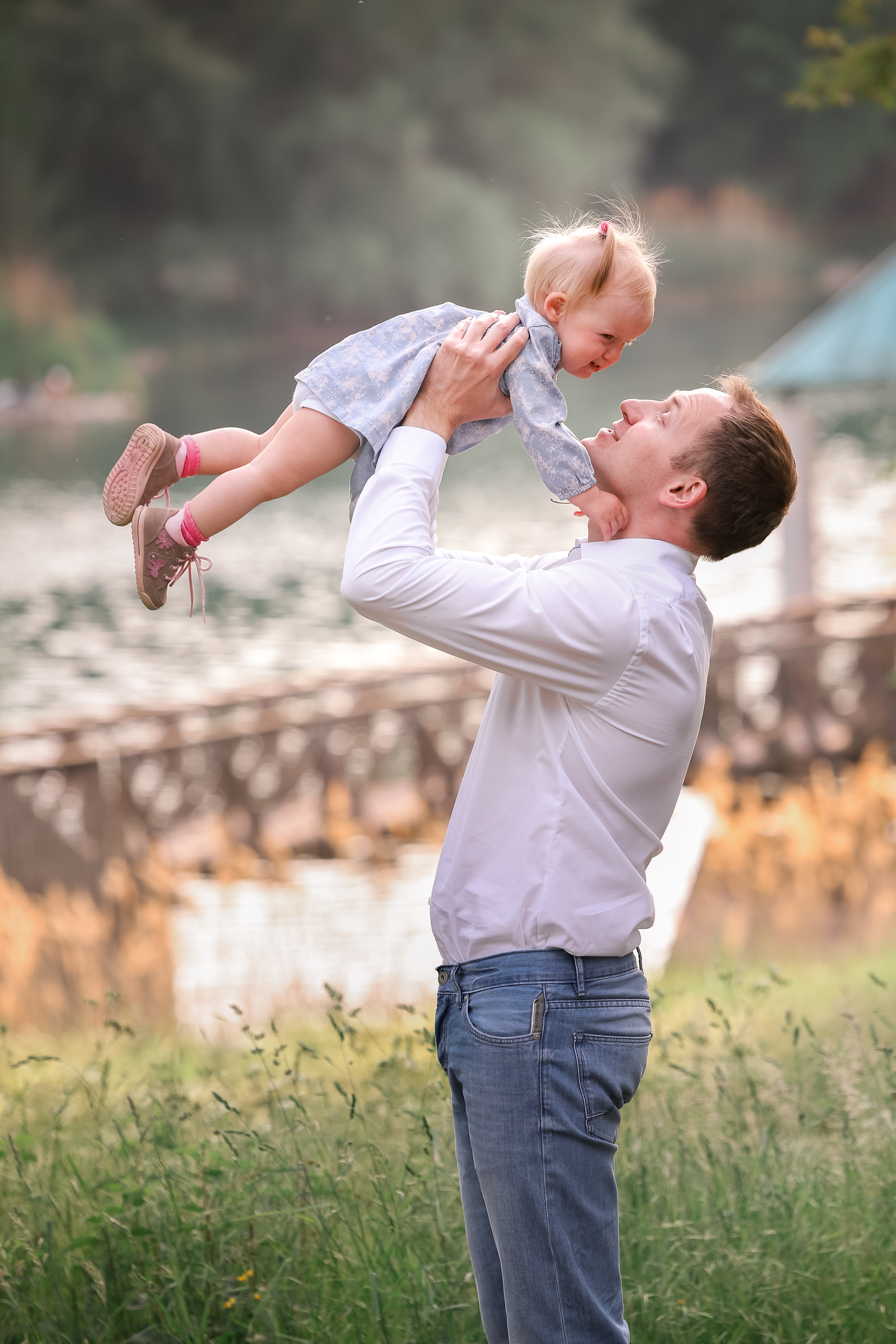 Familienfotoshooting Seepark. Fotograf in Freiburg, Meerim Kaufmann