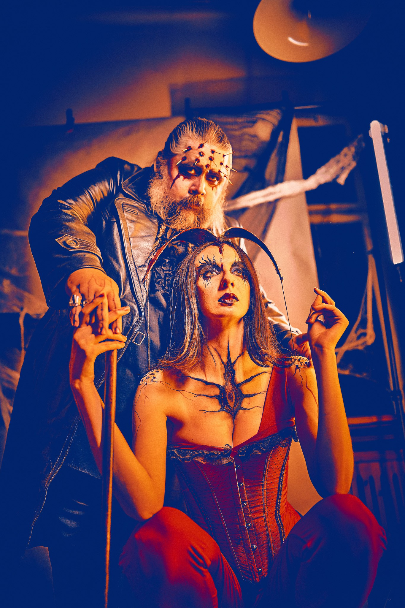 Fotograf portretowy Andriej Szypiłow - sesja na Halloween - Addams Cenobite. Portrait photographer Andriej Szypilow - Halloween session - Addams Cenobite.