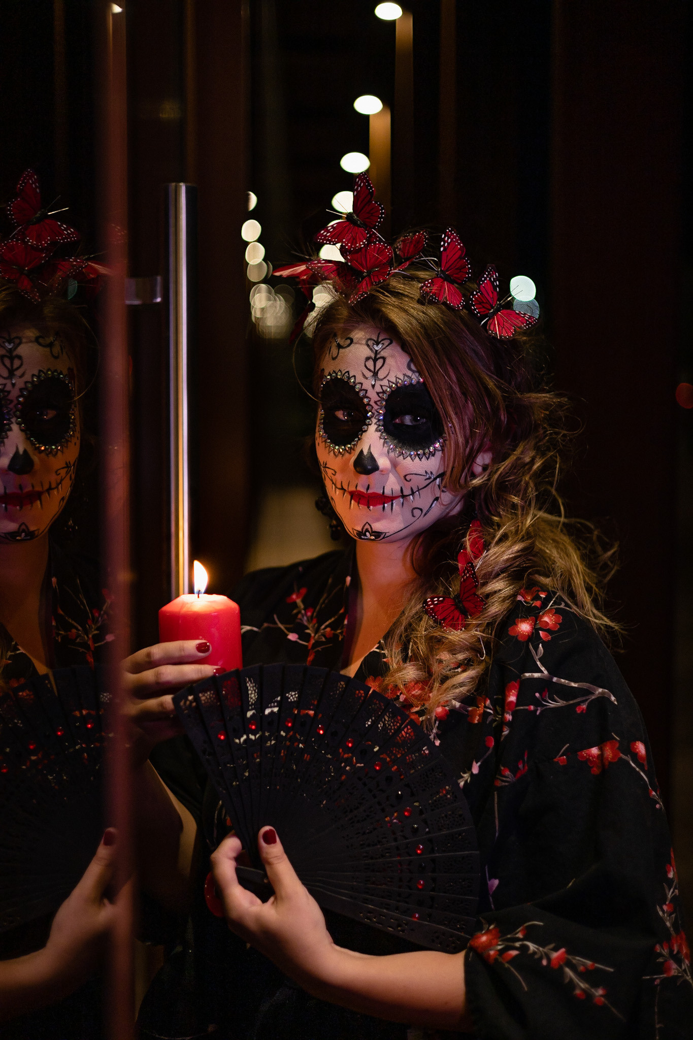 La Catrina Photoshoot. Lifestyle a rodinná fotografka v Pisku Oxana Telupilova