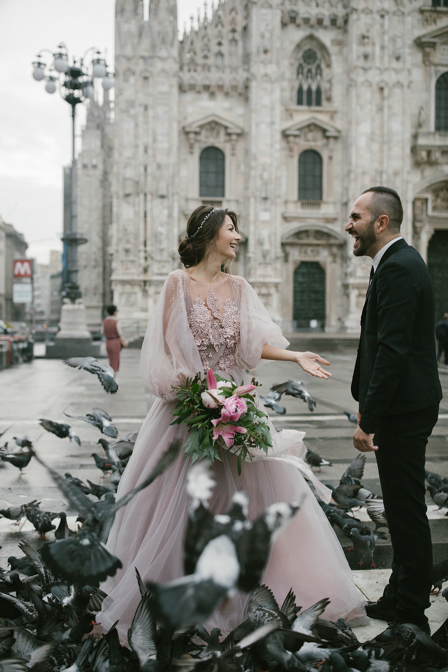 Hochzeitsfotografie Mailand | Dom & Galleria Vittorio Emanuele II. Hochzeitsfotograf Bodensee & Allgäu | Liliana Berkut