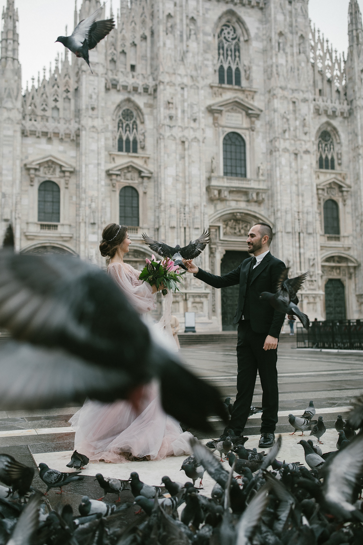 Hochzeitsfotografie Mailand | Dom & Galleria Vittorio Emanuele II. Hochzeitsfotograf Bodensee & Allgäu | Liliana Berkut