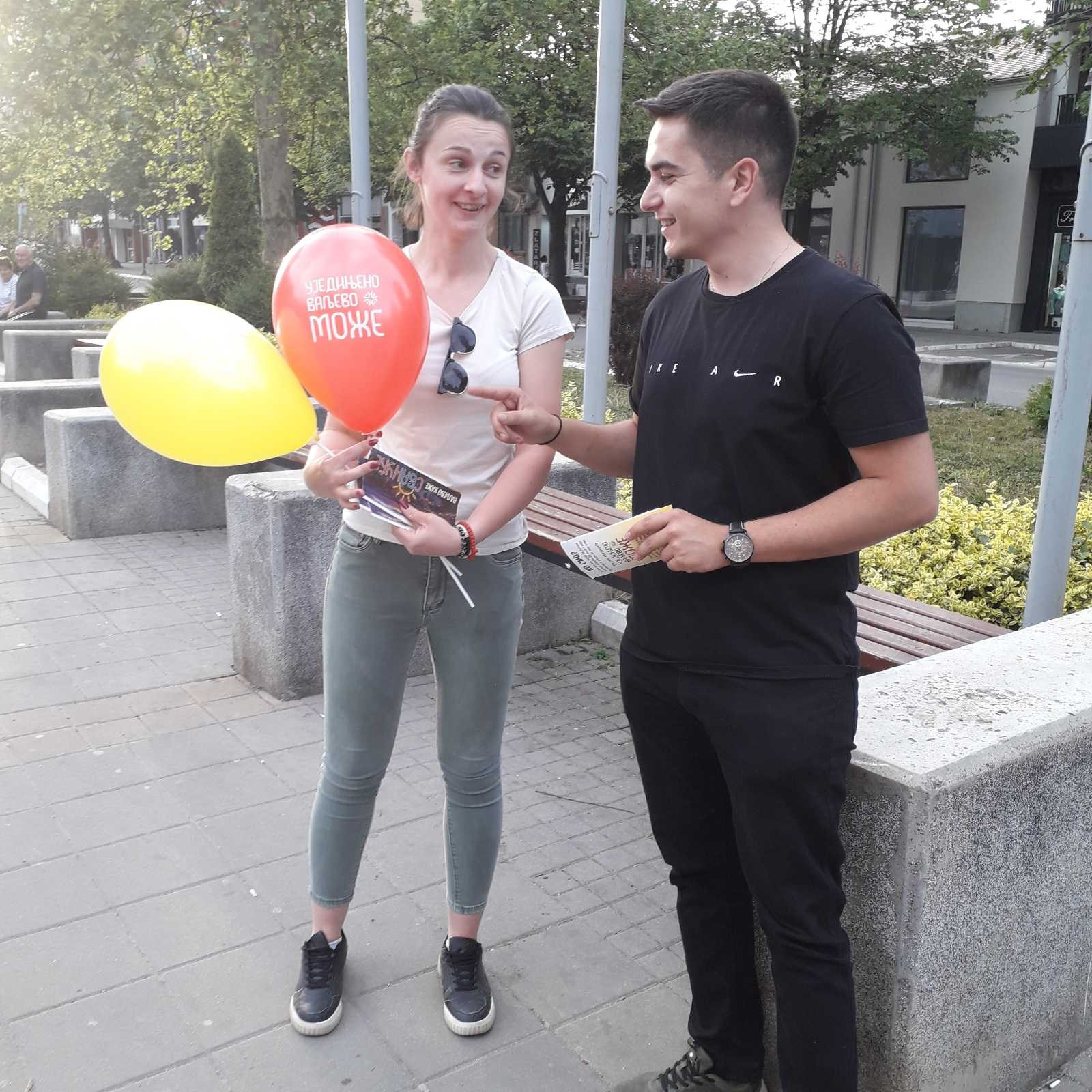 Трећи штанд коалиције Уједињено Ваљево Може — 15.04.2024. Уједињено Ваљево Може