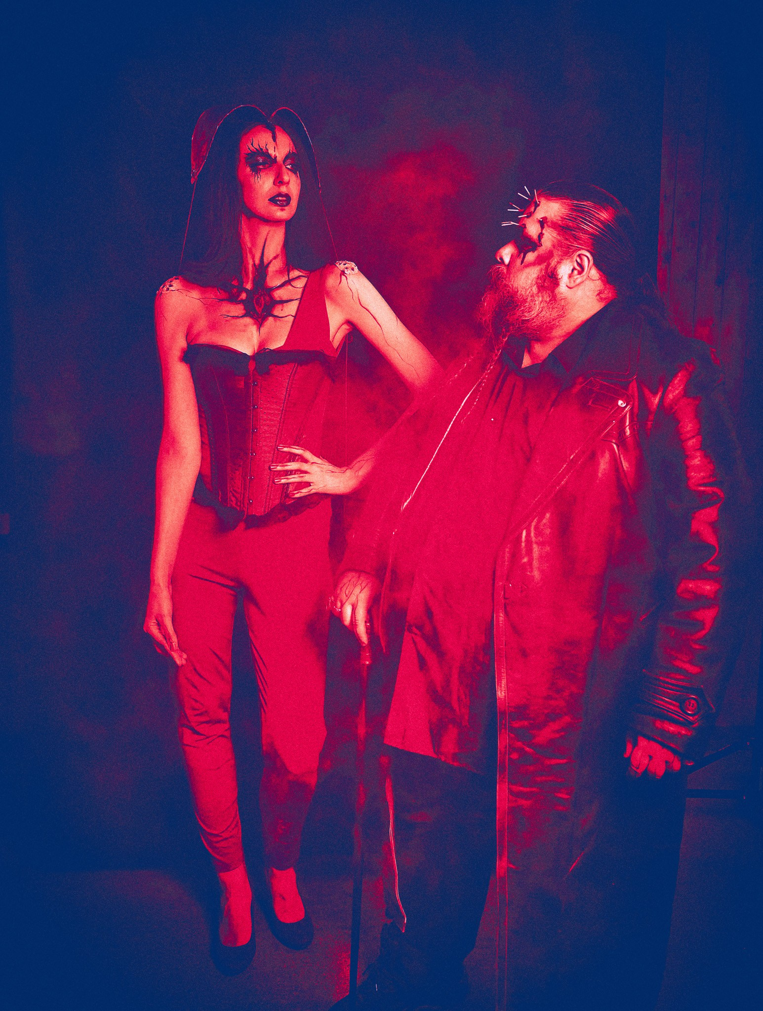 Fotograf portretowy Andriej Szypiłow - sesja na Halloween - Addams Cenobite. Portrait photographer Andriej Szypilow - Halloween session - Addams Cenobite.