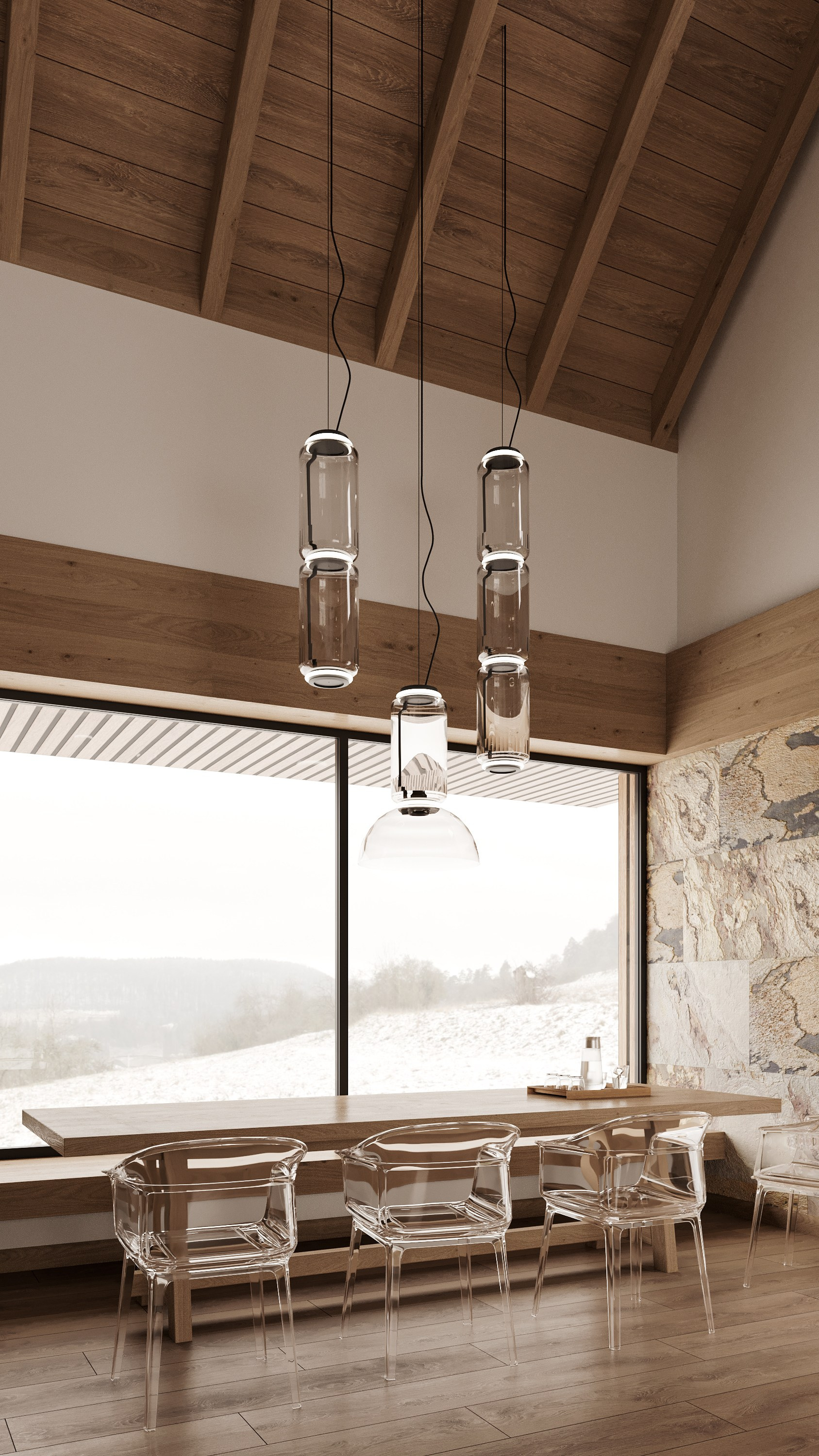 SPOLEČNÝ PROSTOR HORSKÉ CHATY. Filipenka architects