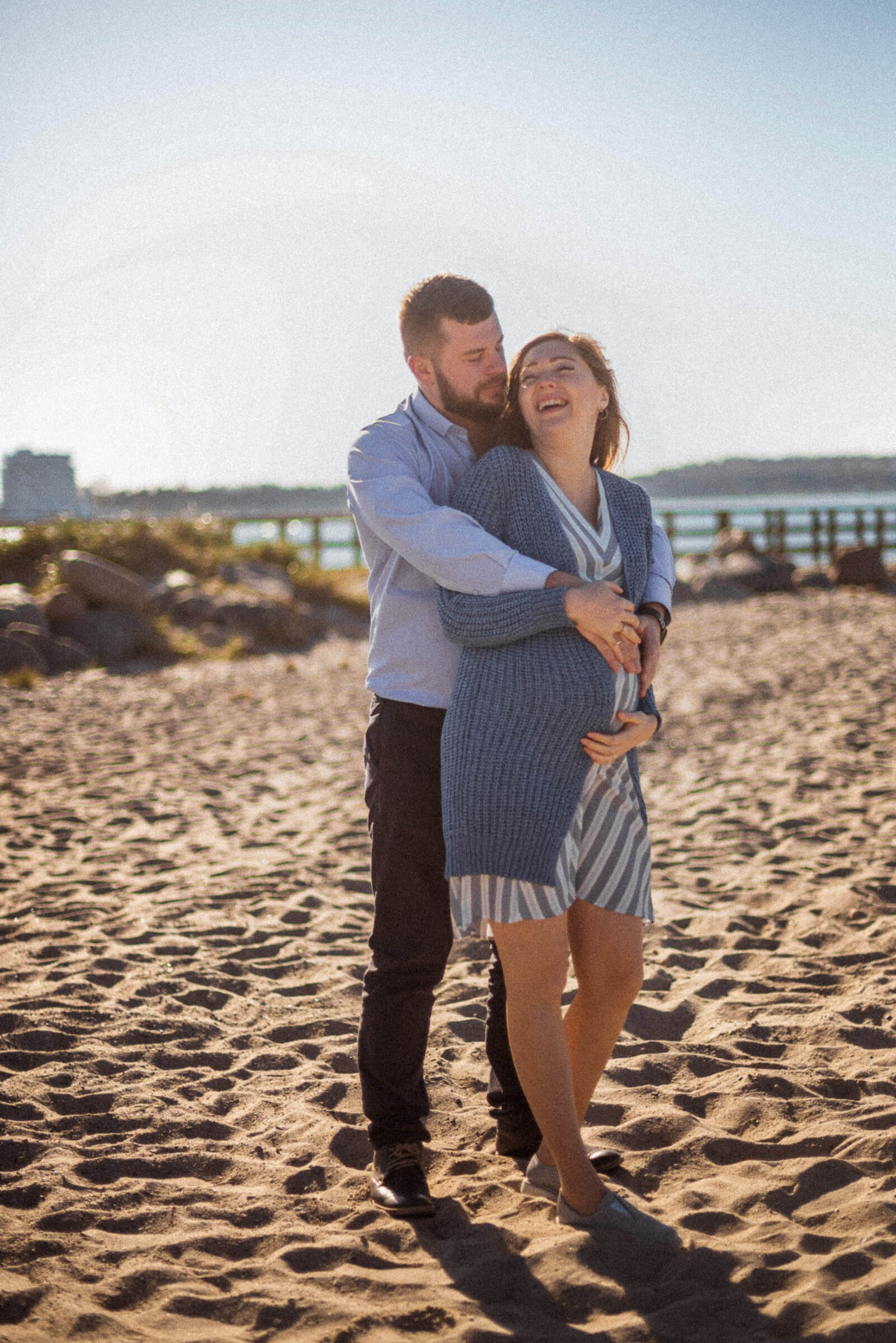 Babybauch Fotoshooting am Ostsee