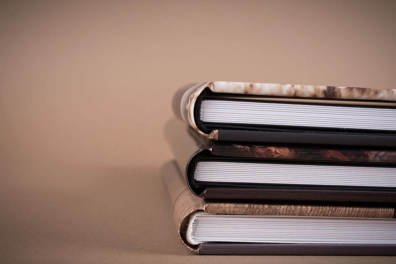 Een collectie van fotoboeken op maat