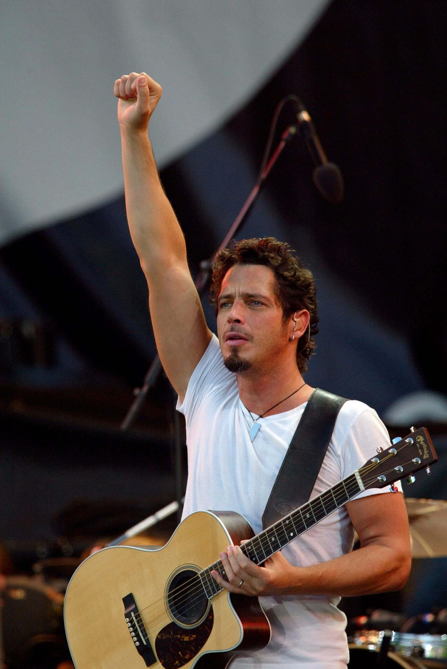 Audioslave, led by the late Chris Cornell, unleashes a blistering rock set at Live 8 Berlin.