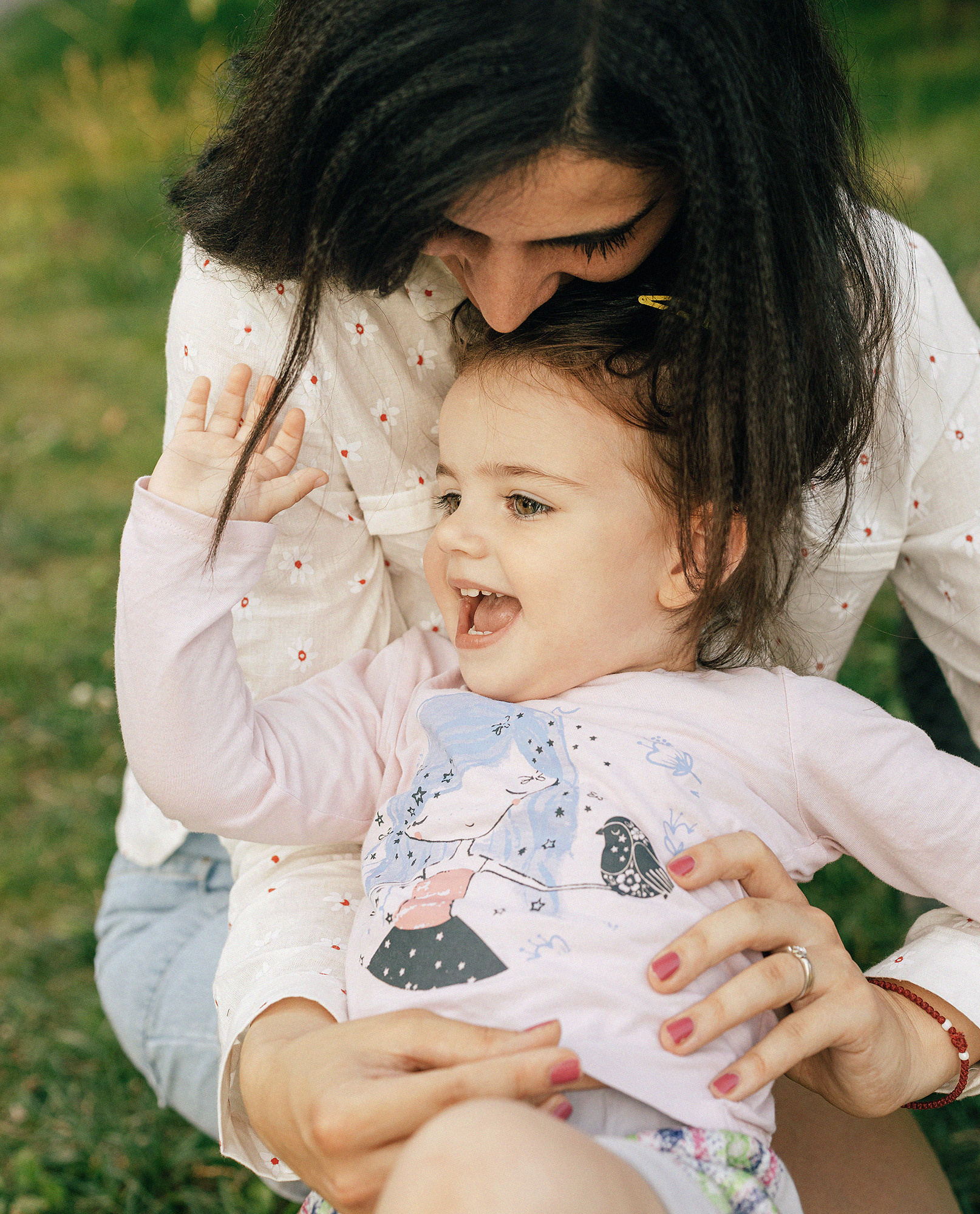 Семья в летнем парке. Прага. Семейный и свадебный фотограф в Праге Наталья Федори