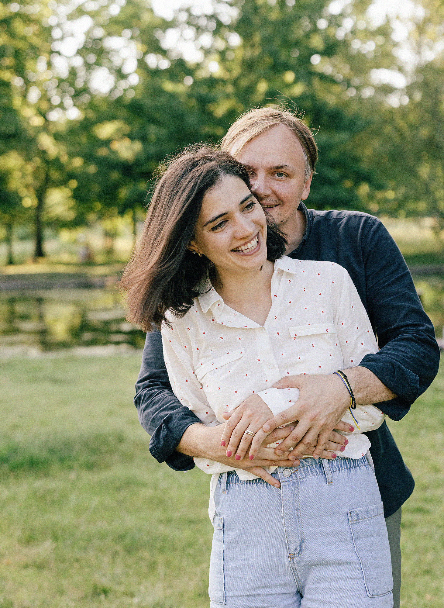 Семья в летнем парке. Прага. Семейный и свадебный фотограф в Праге Наталья Федори