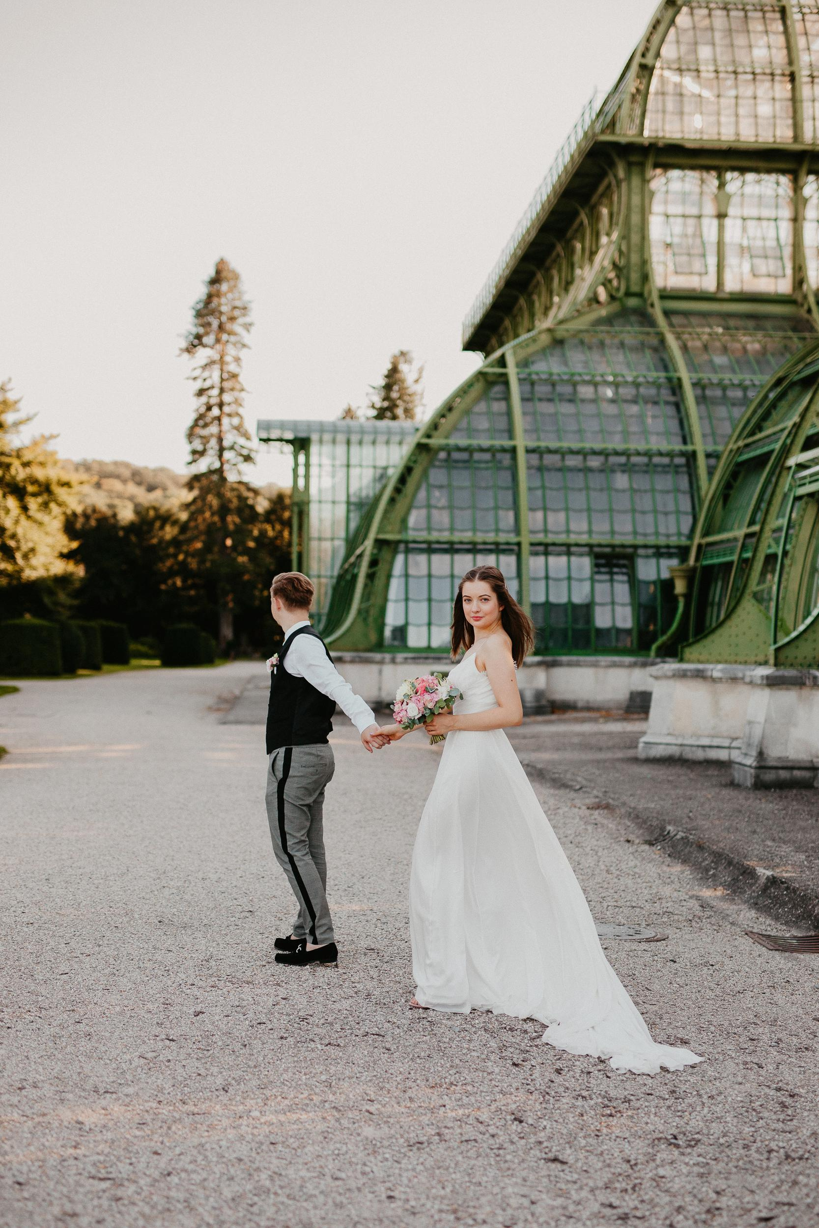 Elopement in Vienna Austria Schönbrunn palace. Iceland elopement photo and video | Nikolaichik Photo