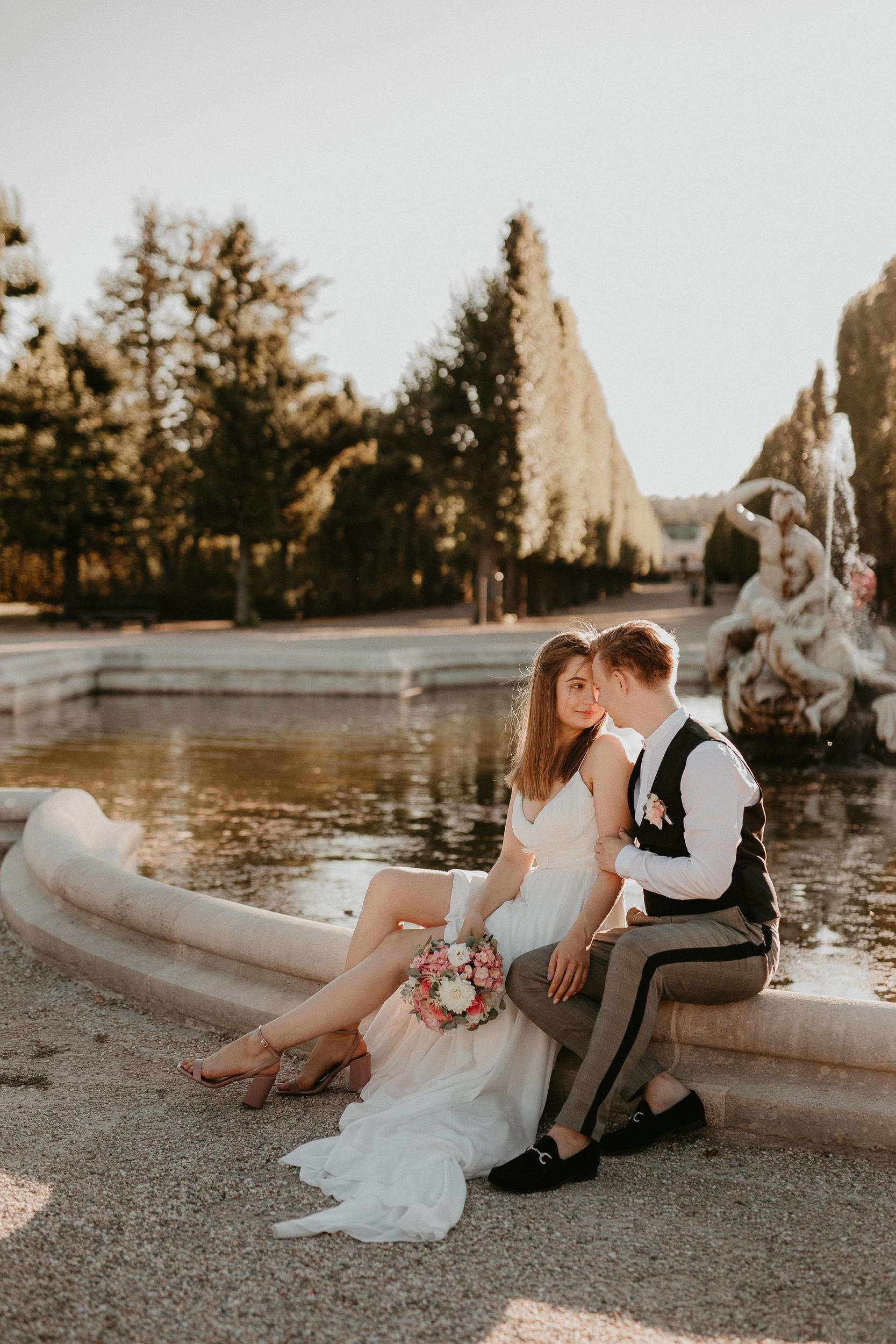 Elopement in Vienna Austria Schönbrunn palace. Iceland elopement photo and video | Nikolaichik Photo