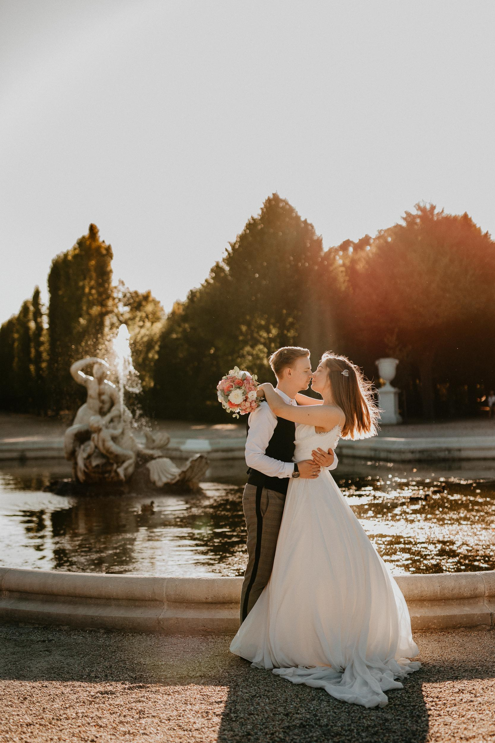 Elopement in Vienna Austria Schönbrunn palace. Iceland elopement photo and video | Nikolaichik Photo