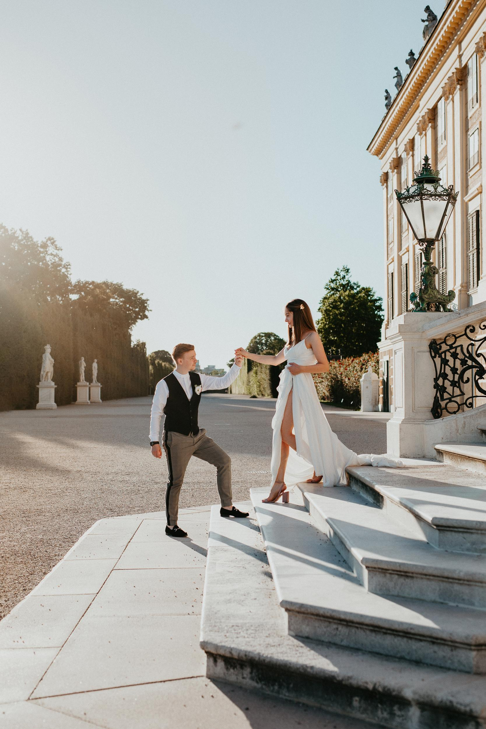 Elopement in Vienna Schönbrunn palace