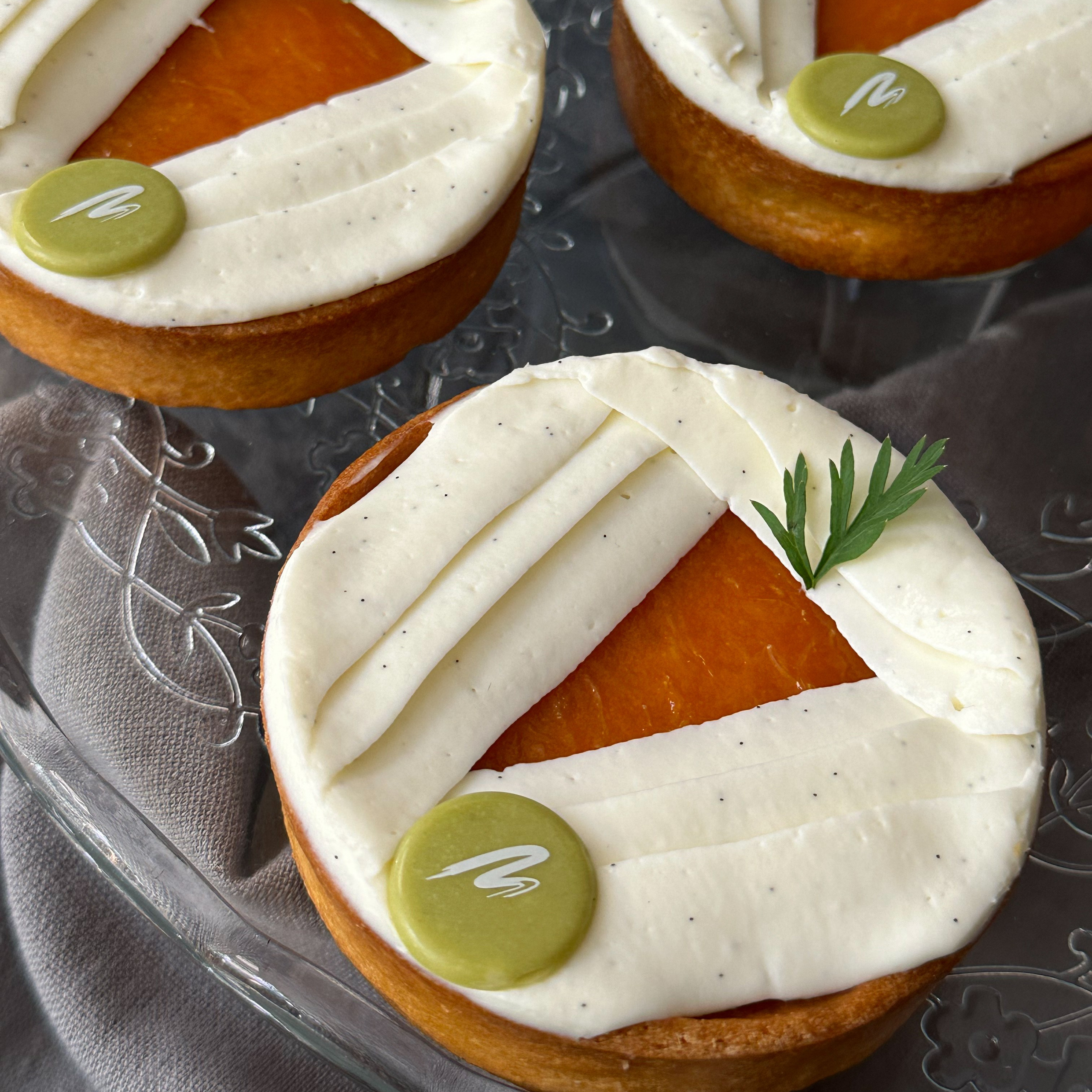 Fotografía de pastel vista desde arriba con tu iPhone.