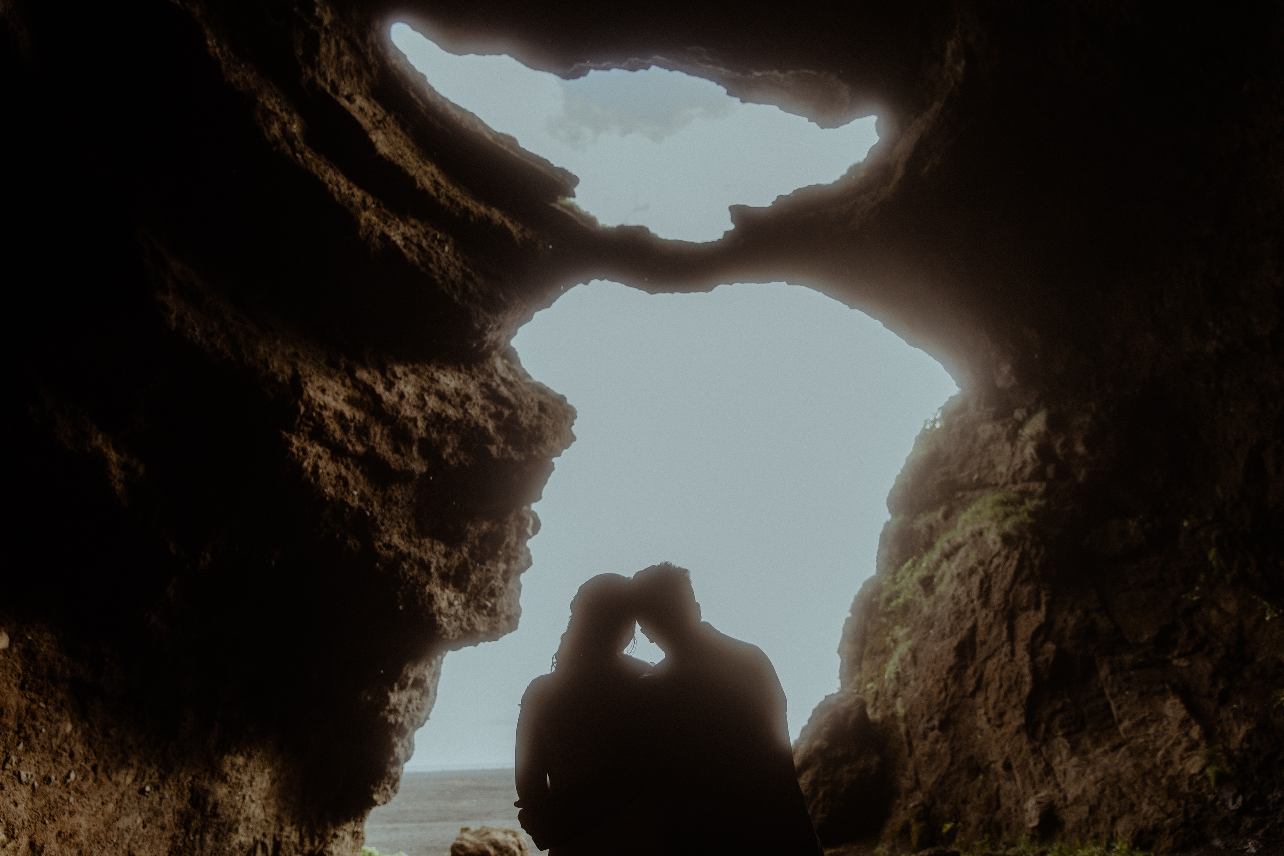 wedding photos in Yoda cave in Iceland