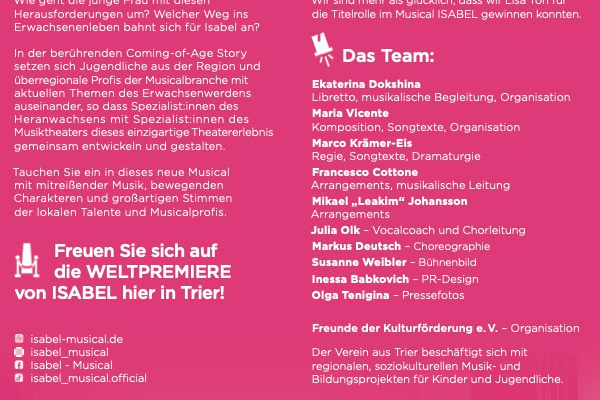 Musical Isabel. Familien, Lifestyle und Portrait Fotografin in Trier, Luxembourg