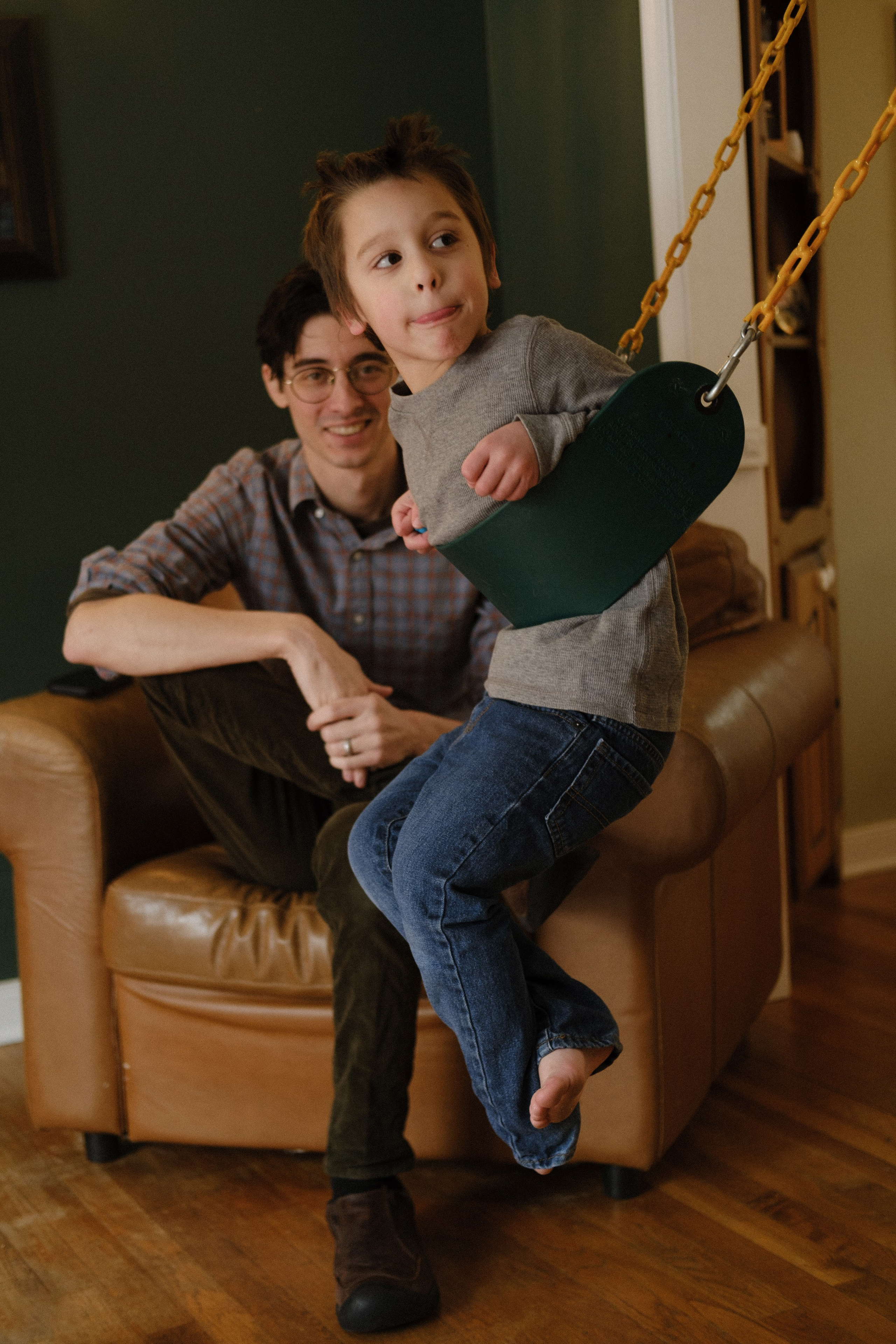Candid photography of a neurodivergent family embracing their unique rhythm
