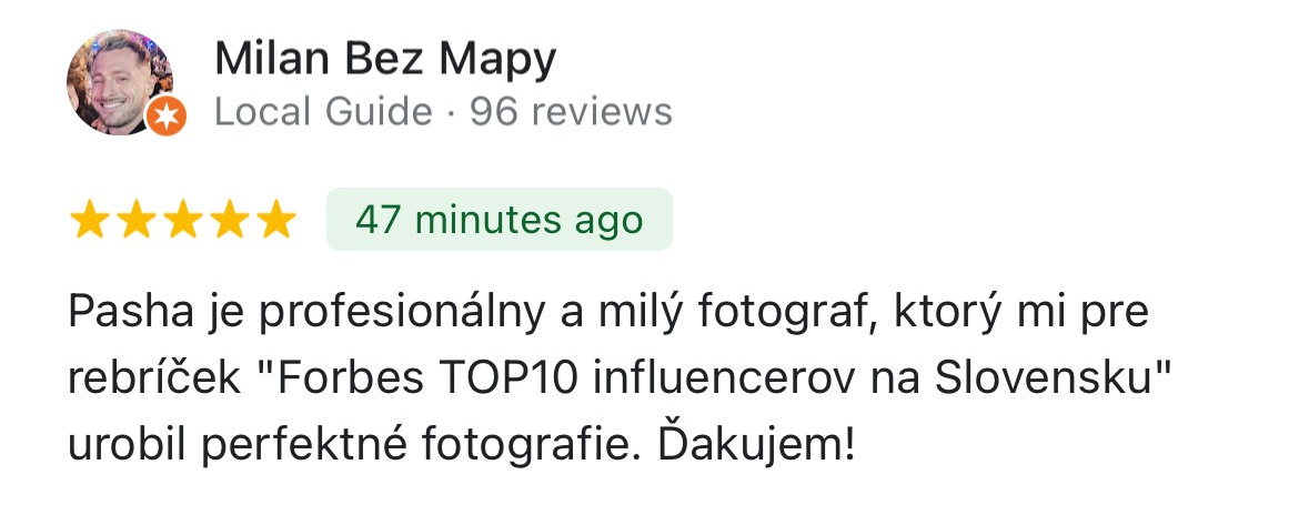 Profesionálny portrétny fotograf v Bratislave — Pasha Borsai