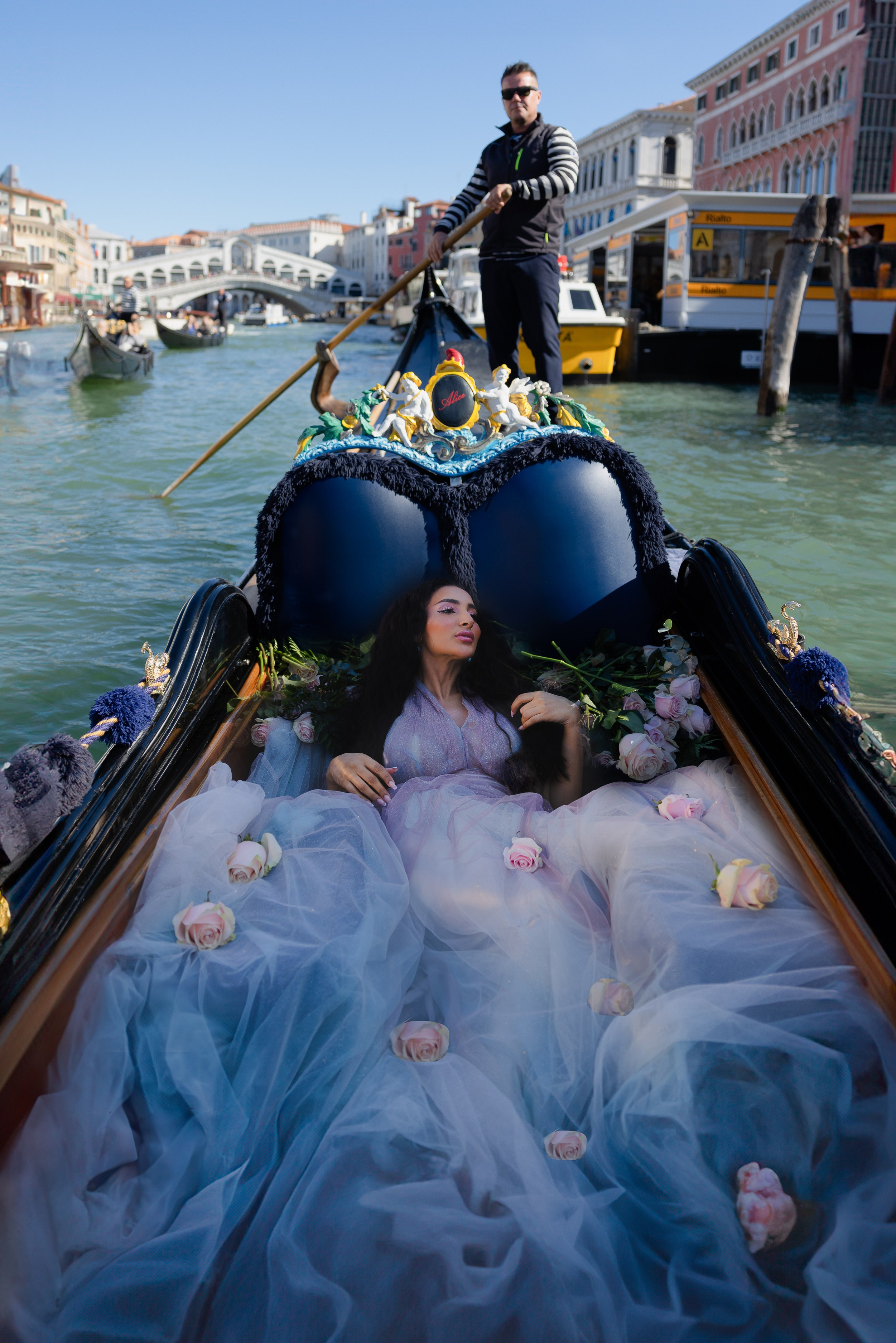 Foto Shooting Video in gondola, Venice, Italy