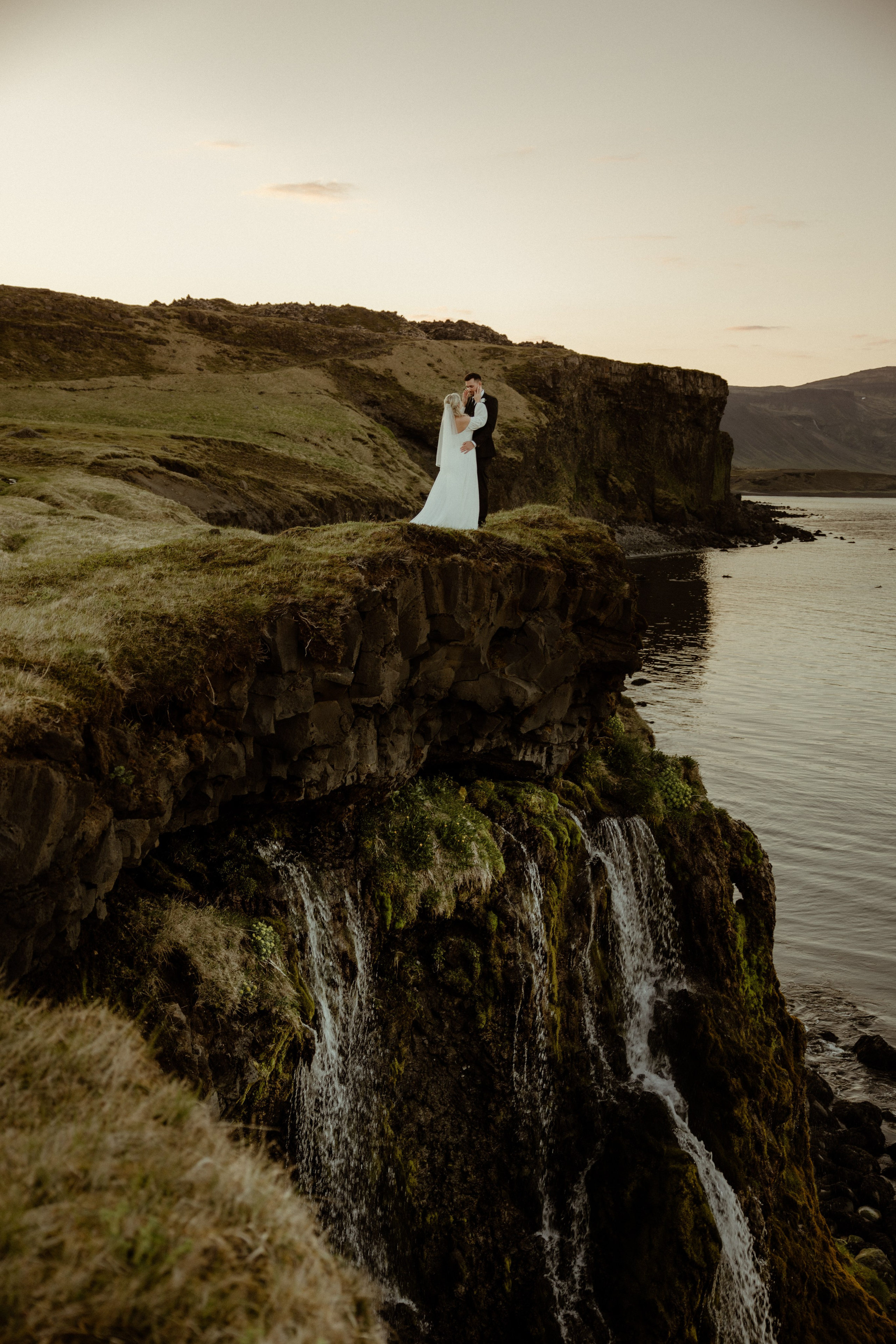 cliff wedding ceremony Iceland 
