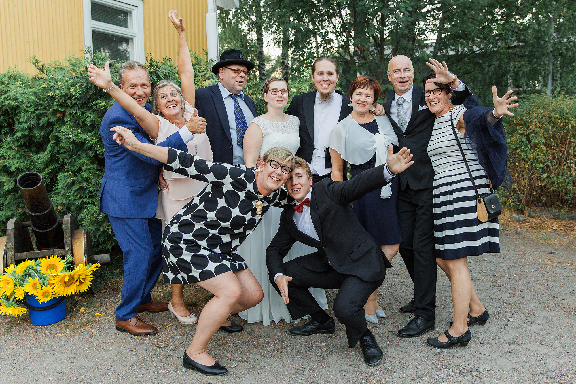 Riikka&Antti, kesähäät Tapanilassa