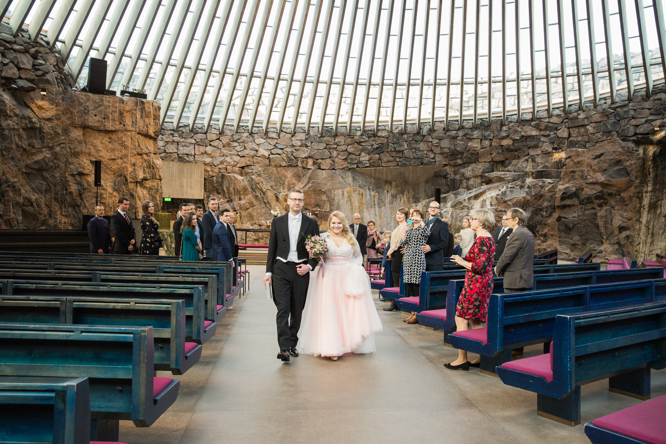 Irina&Teemu, Temppeliaukion kirkko + Villa Åkerblom, hääkuvaus Helsinki