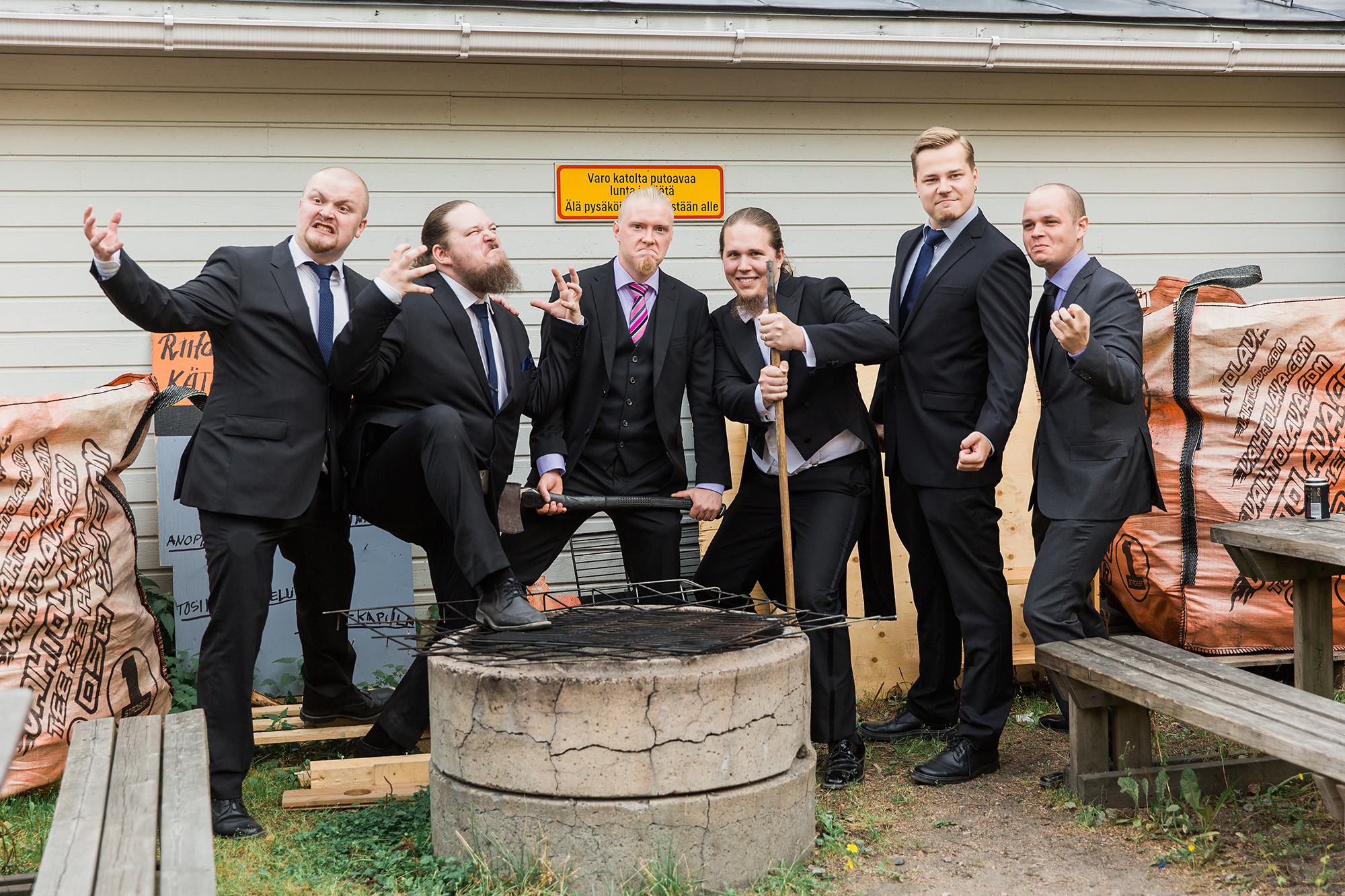 Riikka&Antti, kesähäät Tapanilassa