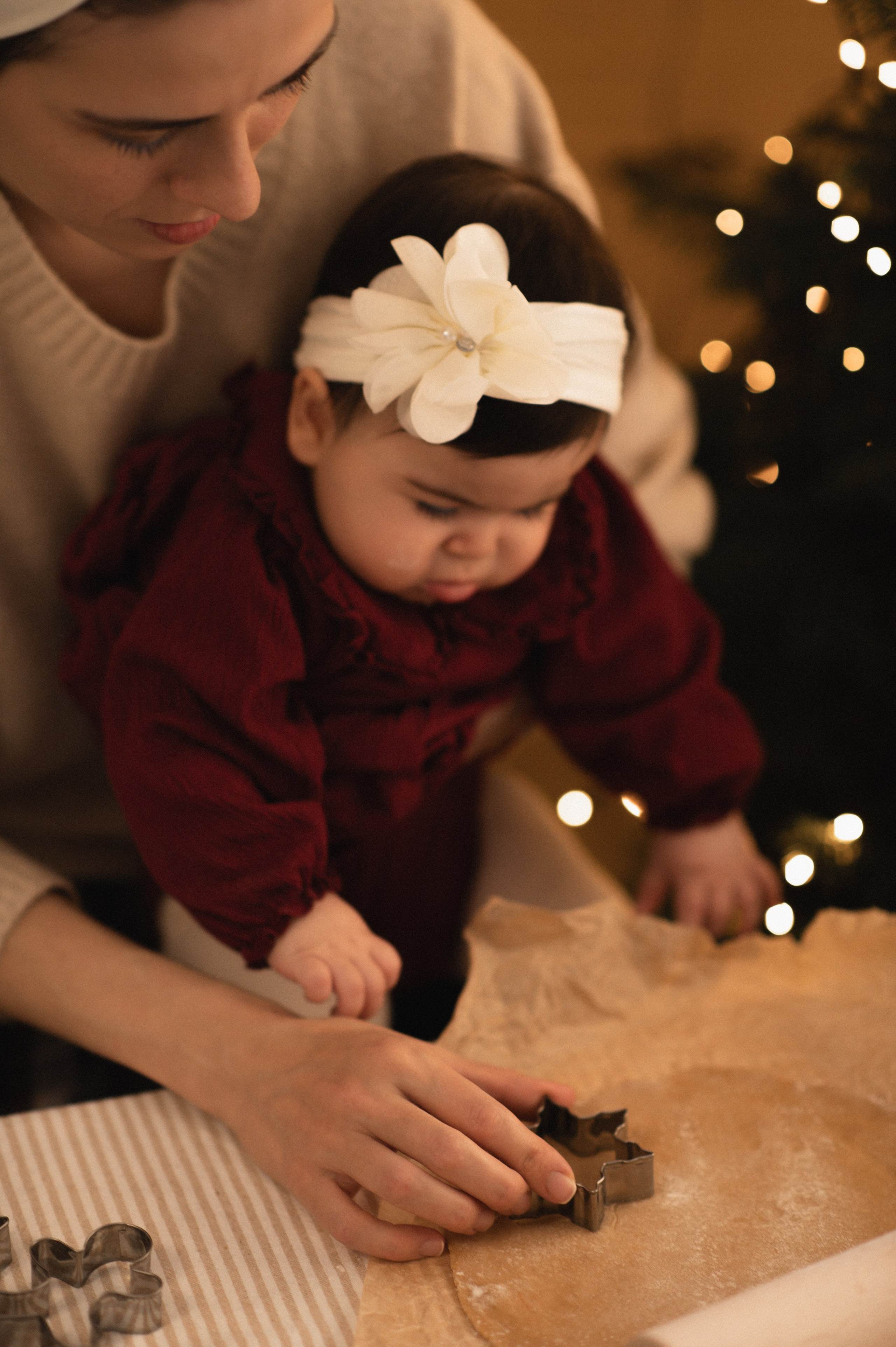 First Christmas. Family, children, portrait, and event photography in Thessaloniki