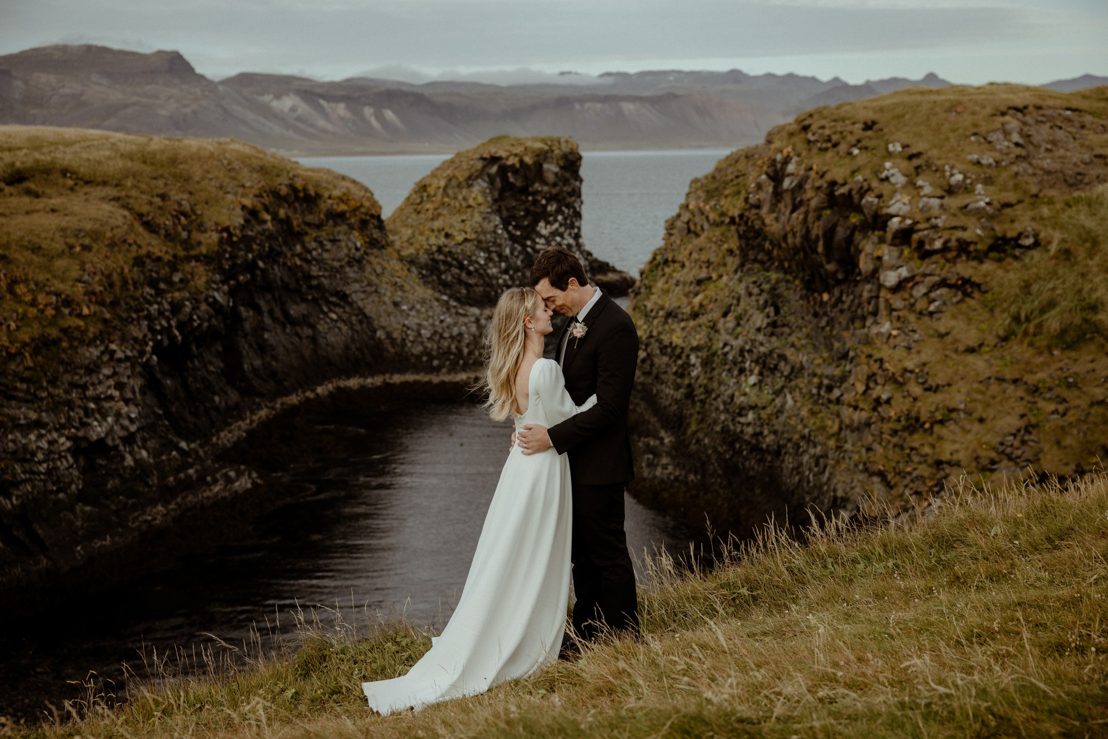 Iceland elopement at Budir Black Church | Snæfellsnes wedding by Iceland elopement photographer & videographer. Iceland elopement photographer & videographer