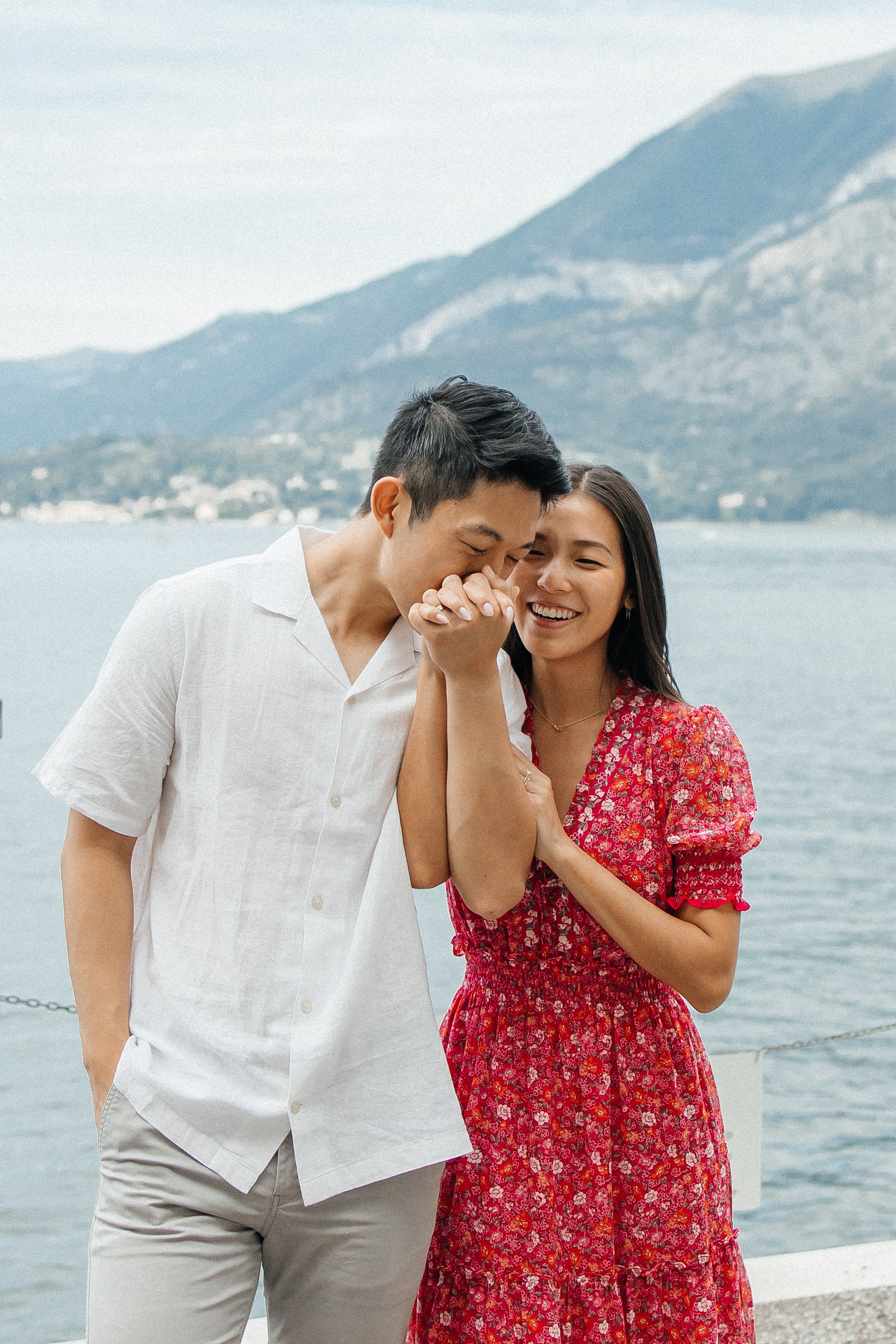 Lake Como Engagement Photography | Villa Monastero. Photographer in Italy Anna Linnik