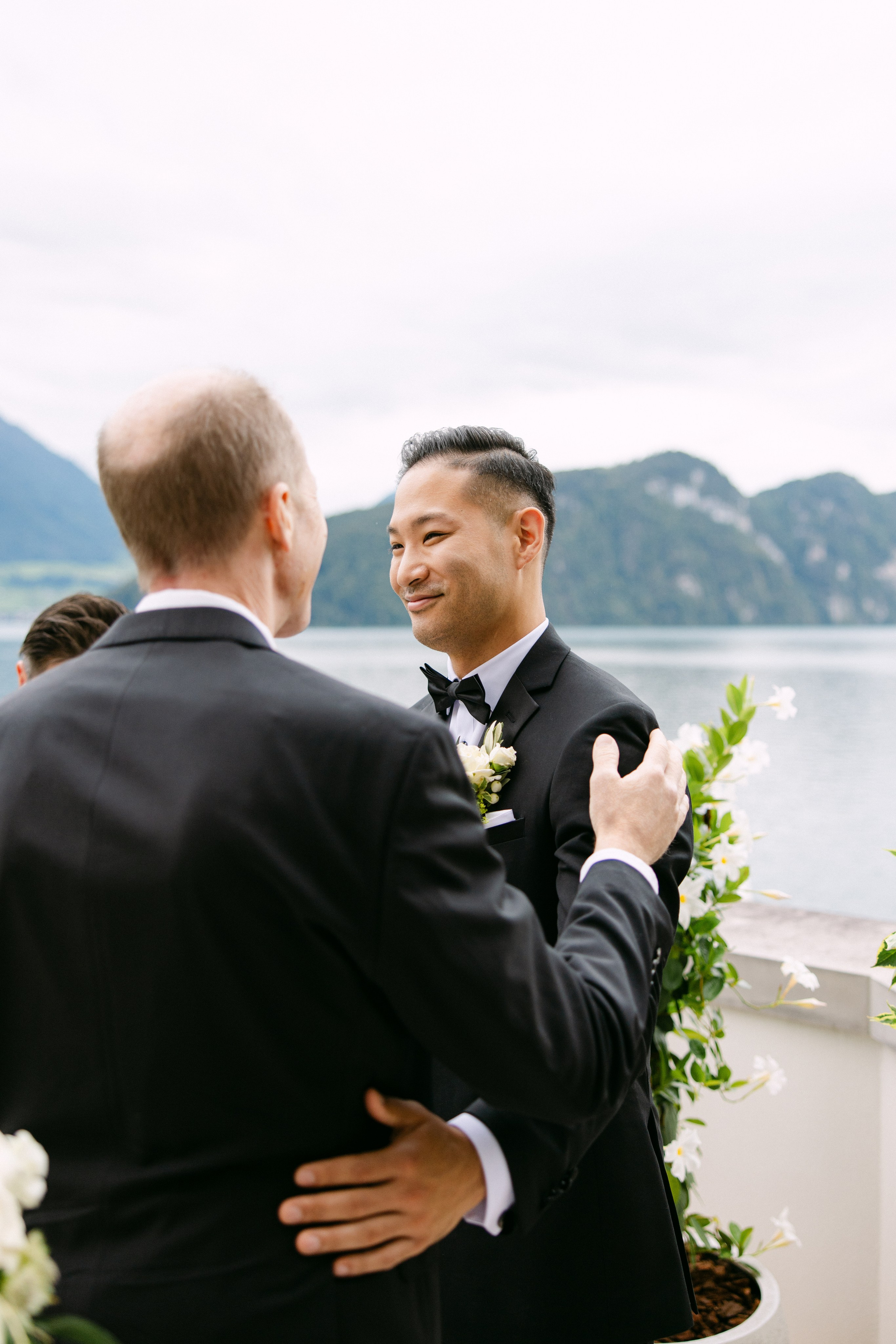 Intimate wedding at Parkhotel Vitznau on Lake Lucerne. Wedding and Family Photographer Switzerland and Italy. Valeria Diaz