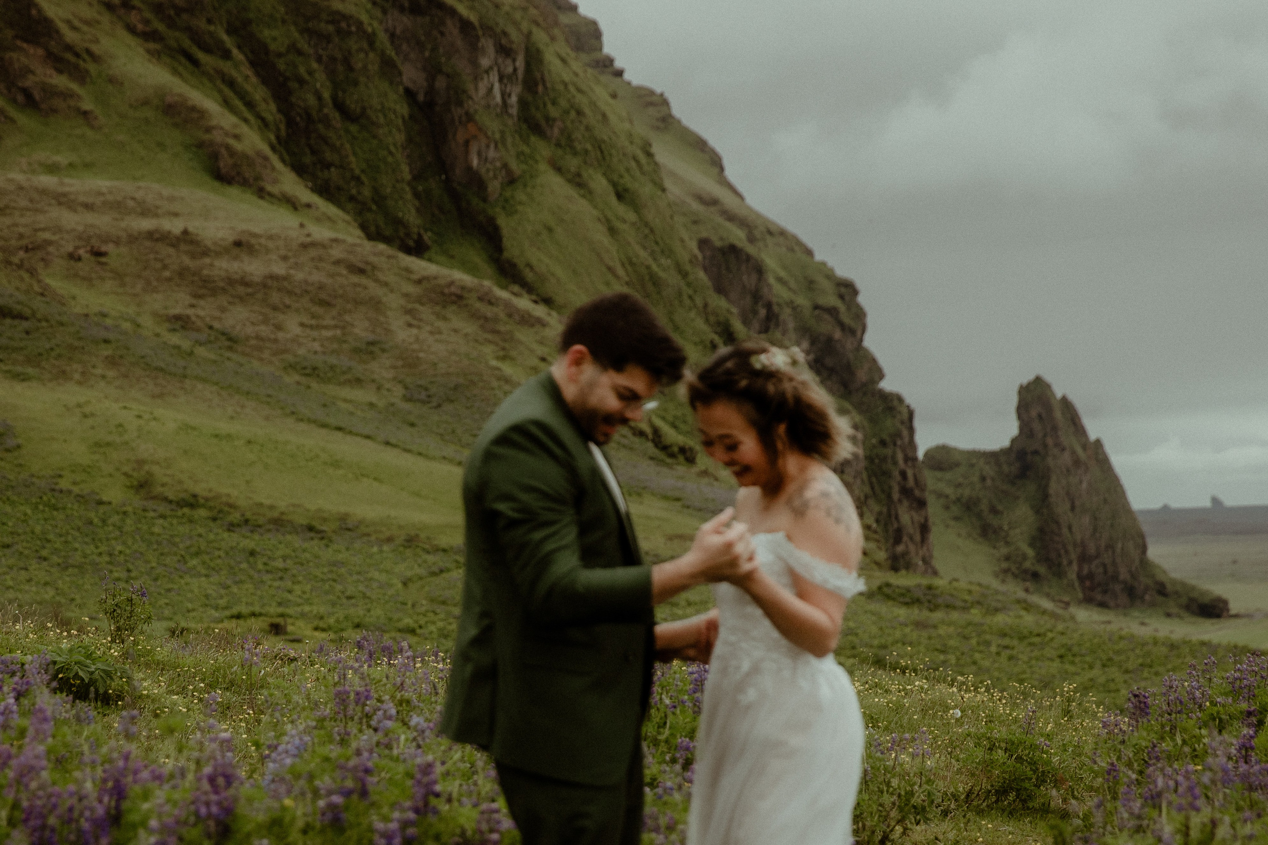 Elopement at Kvernufoss Waterfall. Iceland elopement photo and video | Nikolaichik Photo