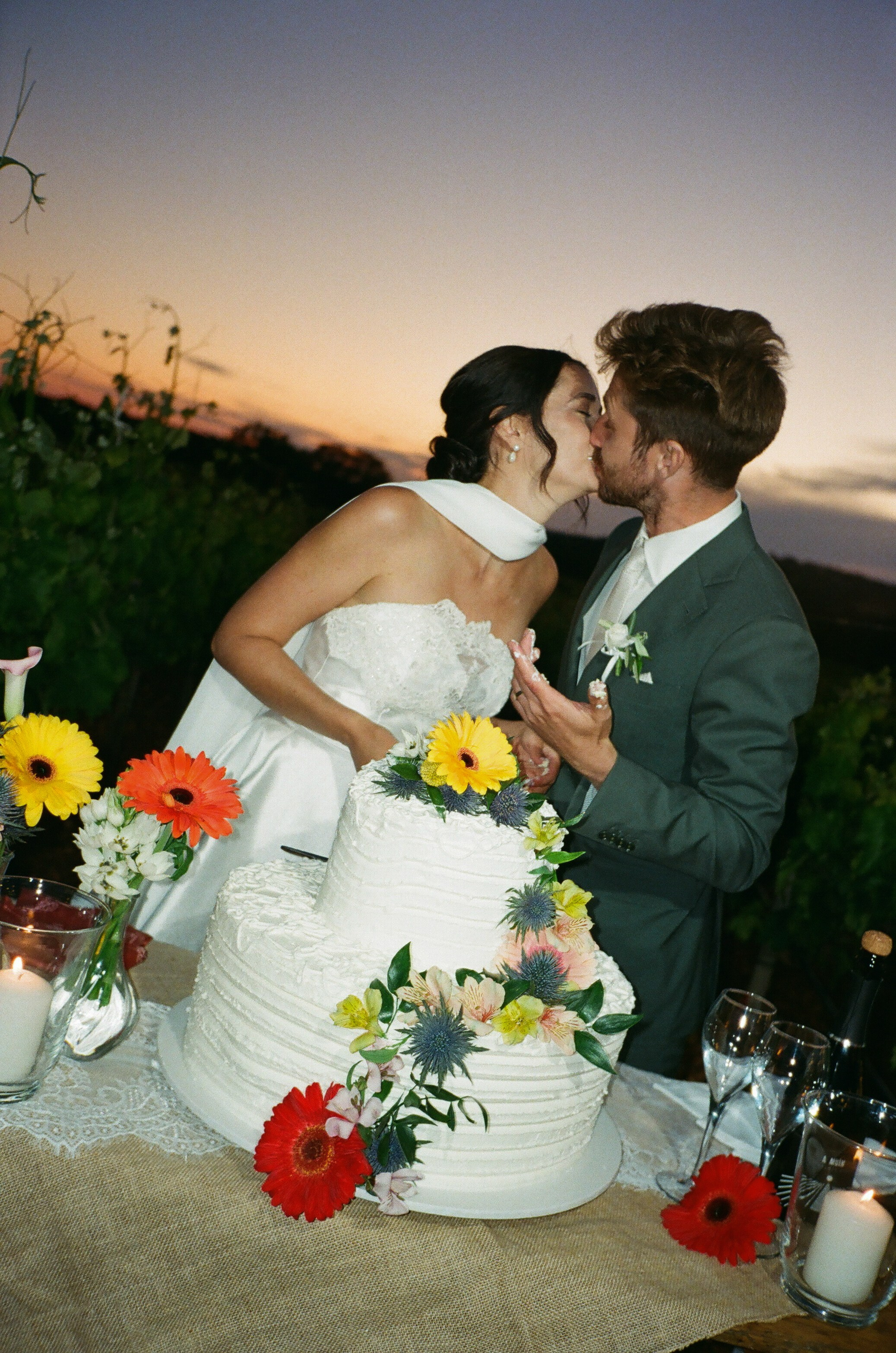 Stephanie & Christian film photos. Wedding photographer Italy