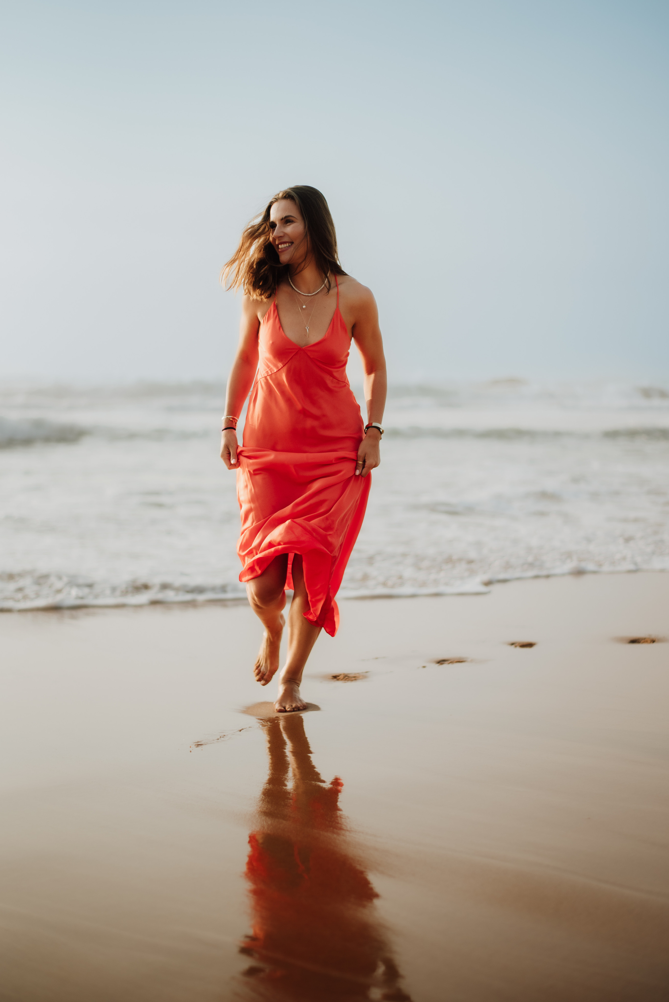 Fashion photo session at the beach. Lifestyle, wedding and family photographer