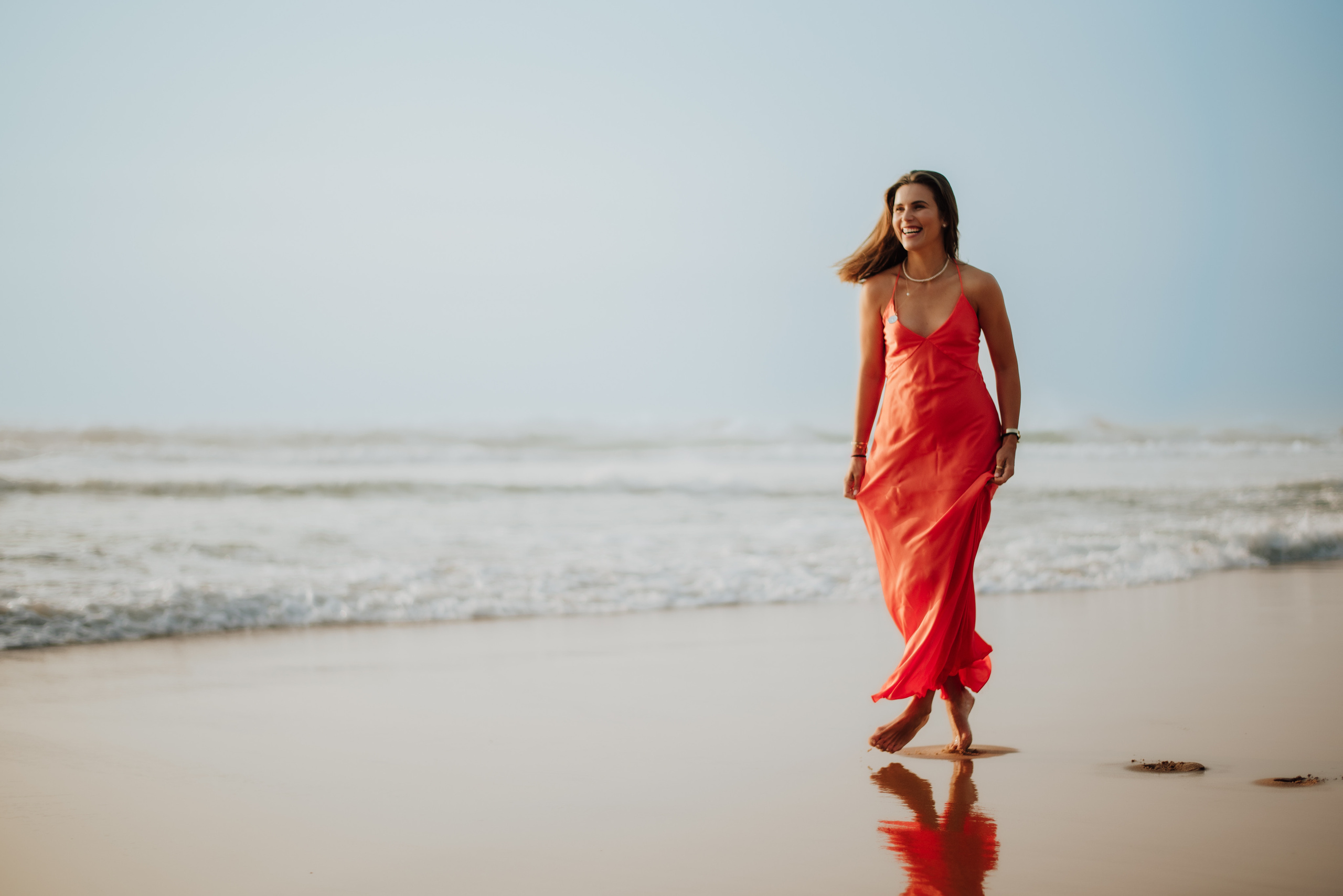 Fashion photo session at the beach. Lifestyle, wedding and family photographer