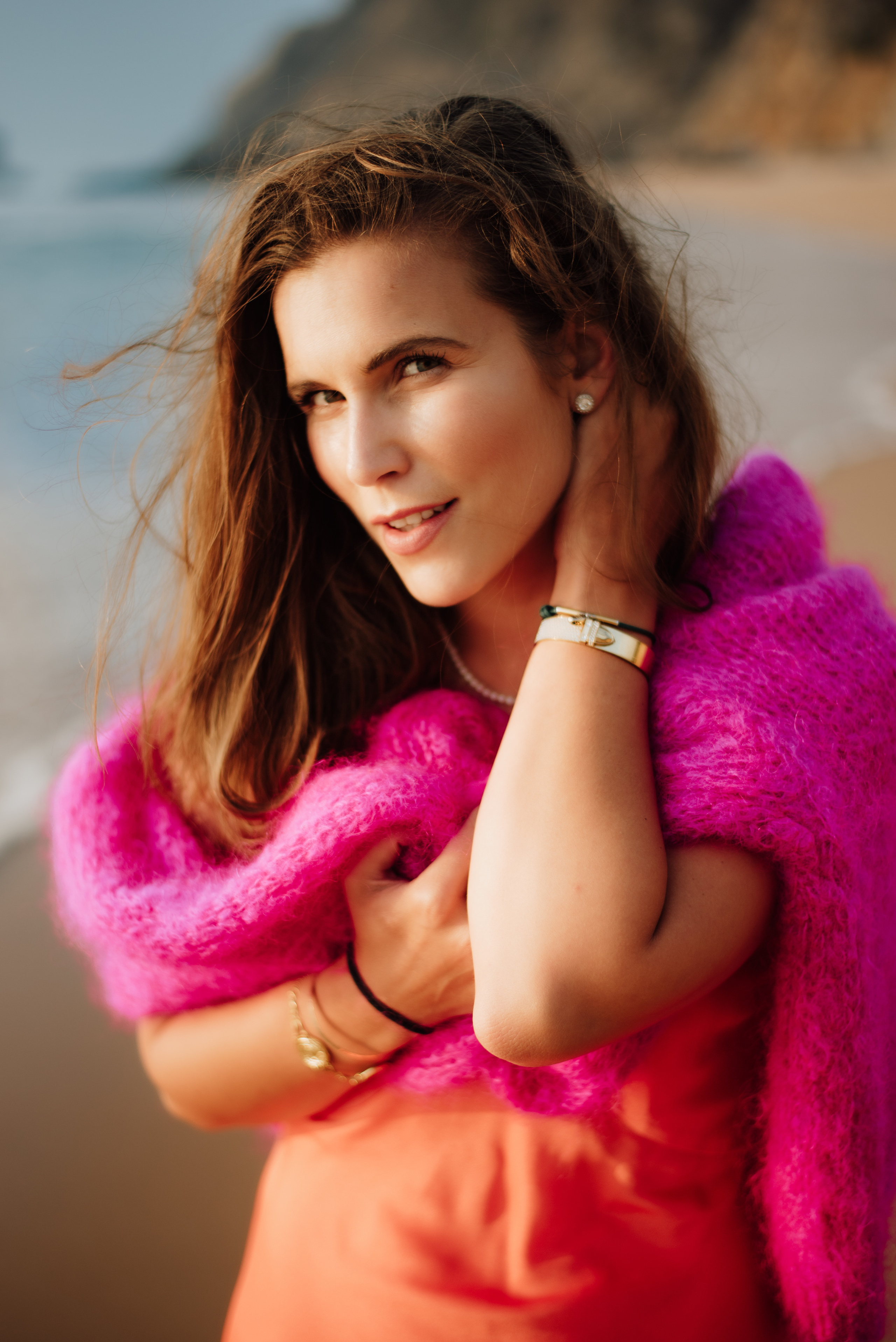 Fashion photo session at the beach. Lifestyle, wedding and family photographer