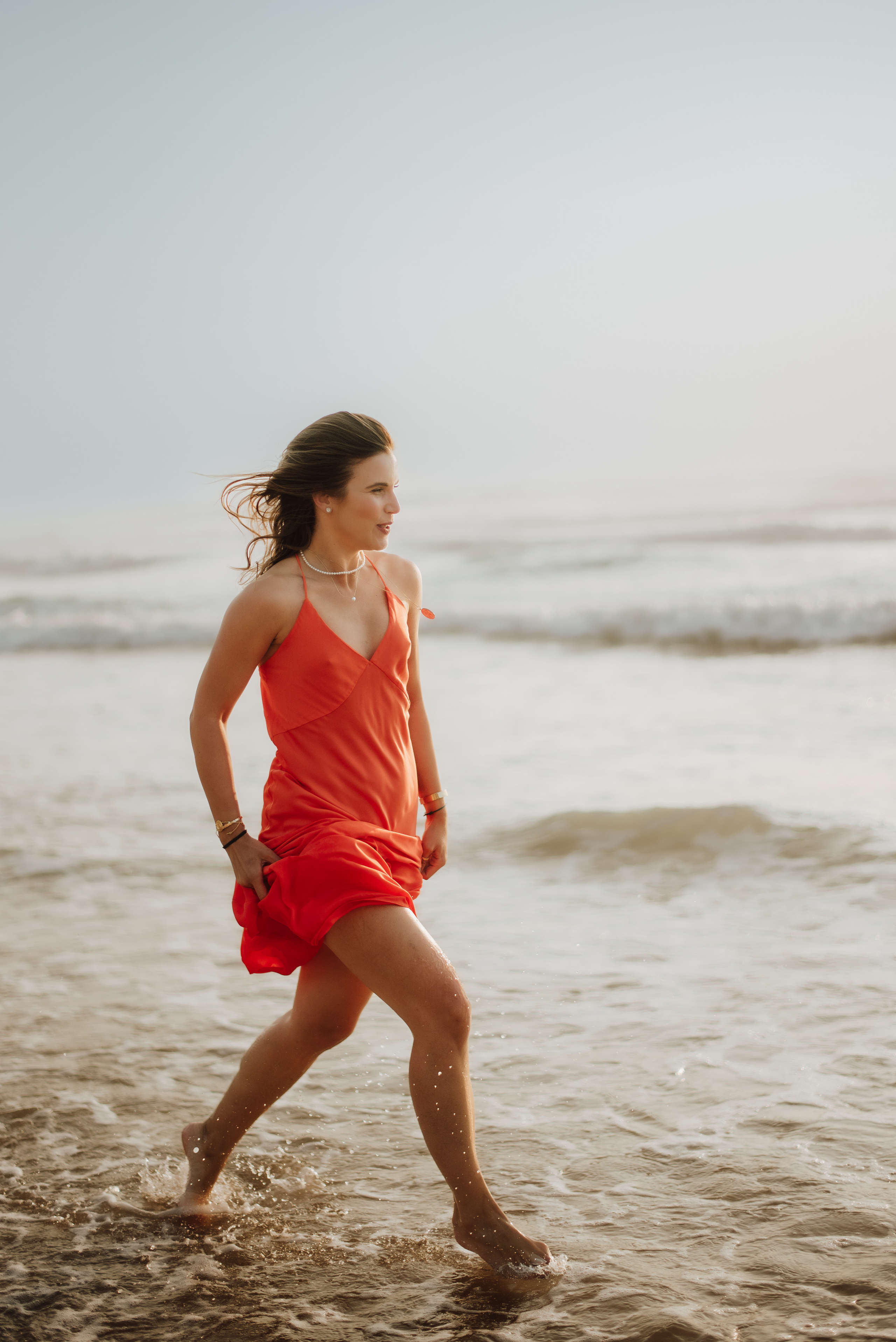 Fashion photo session at the beach. Lifestyle, wedding and family photographer