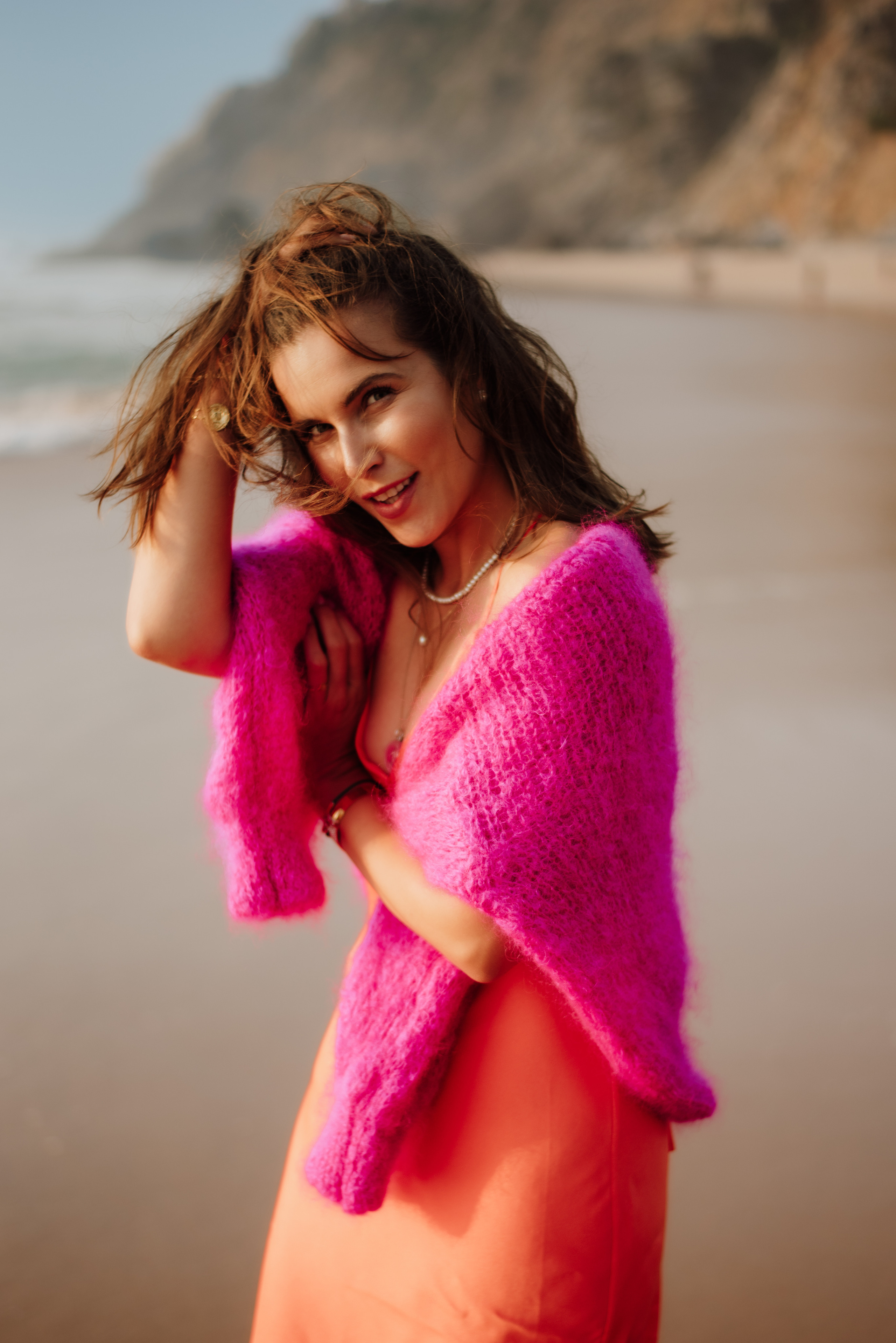 Fashion photo session at the beach. Lifestyle, wedding and family photographer