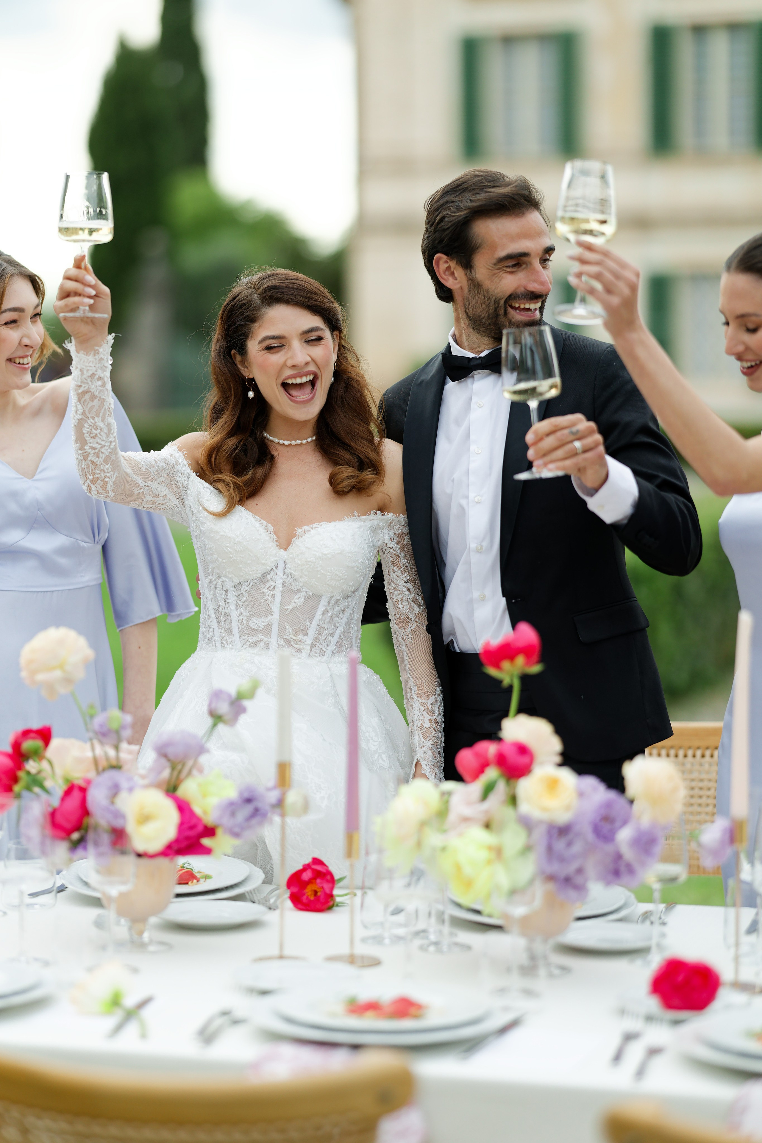 Wedding editorial at Villa di Geggiano, Tuscany, Italy