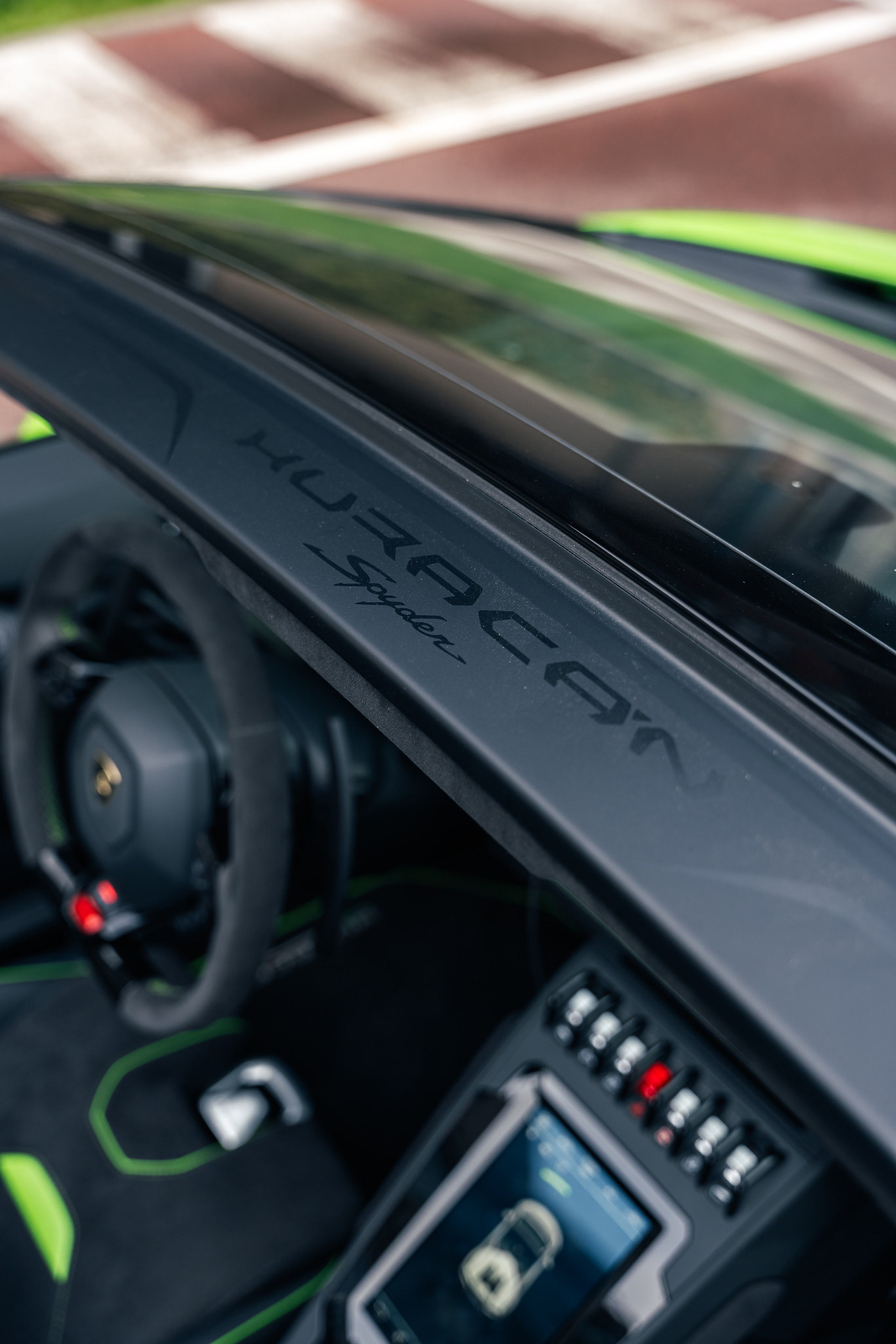 Lamborghini Huracan Evo Spyder. Photographe de voitures à Paris — Vitalii Motruk