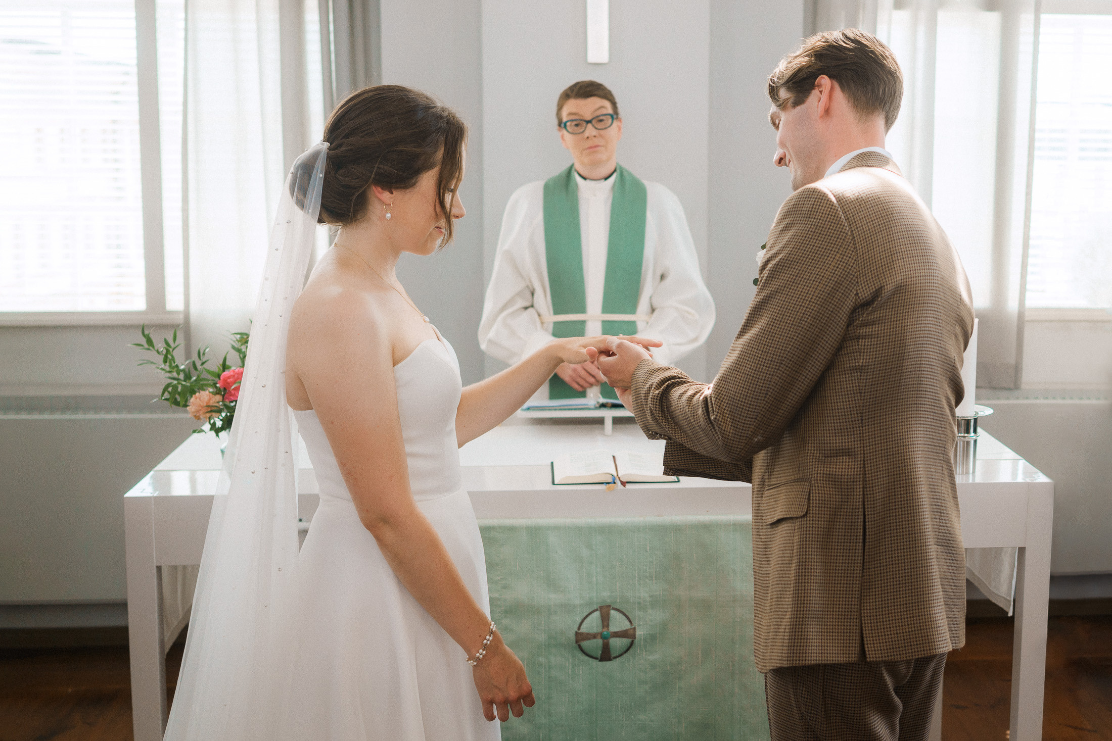 Anna&Topias, hääkuvaus Tuomiokirkon kappeli