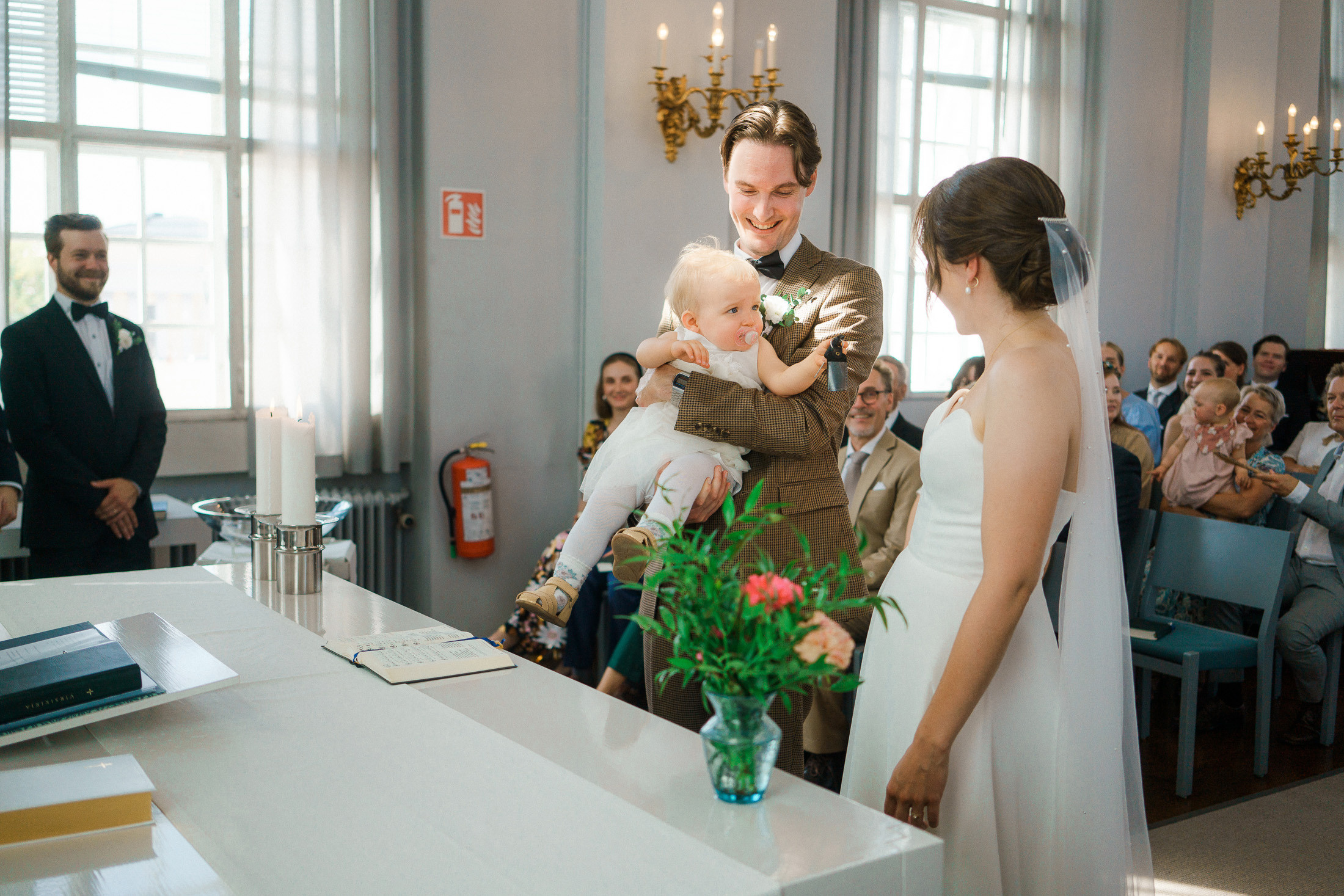 Anna&Topias, hääkuvaus Tuomiokirkon kappeli