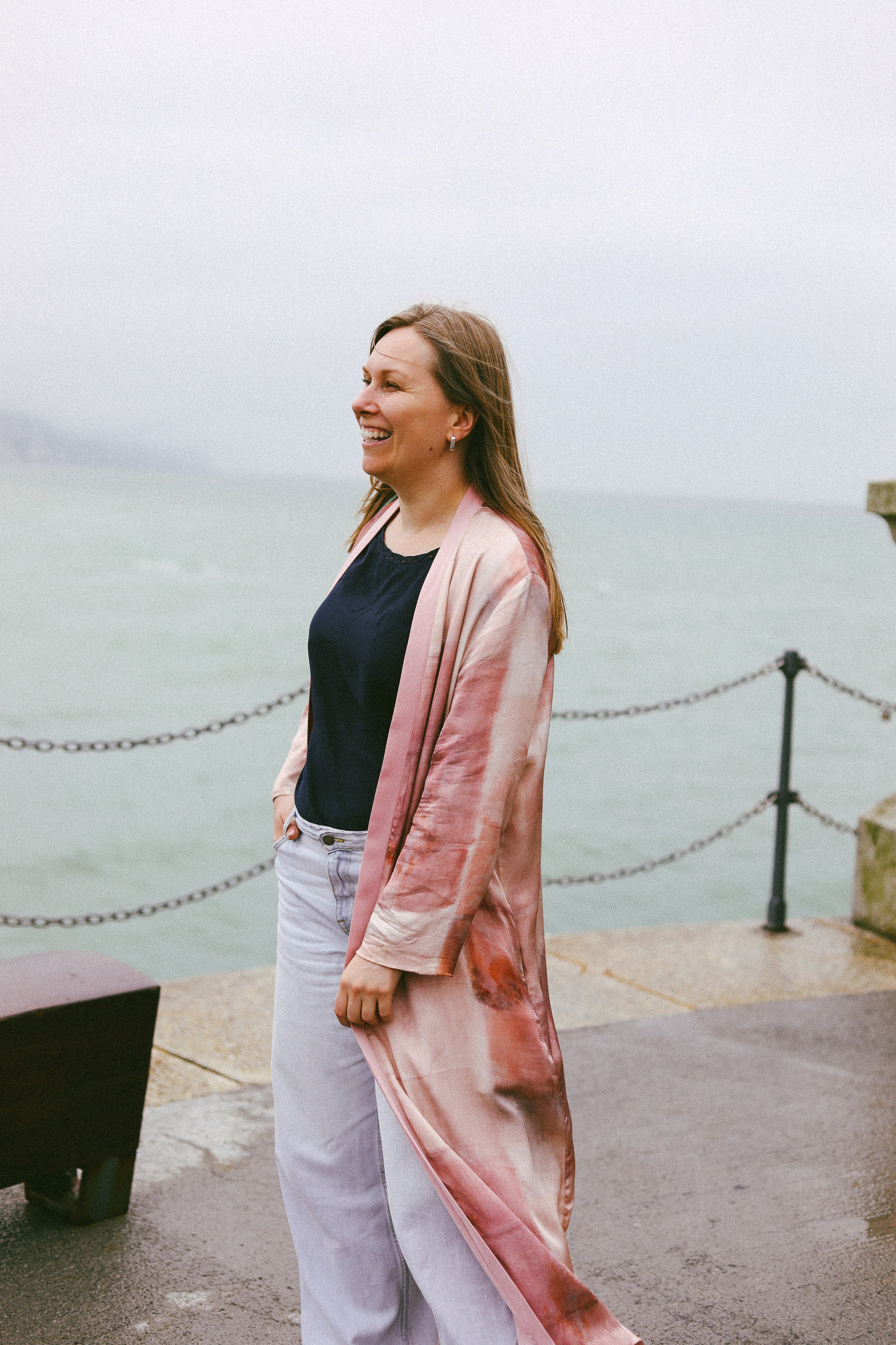 Katya near the lighthouse. Victoria Dini. Art photography in London / Folkestone, UK