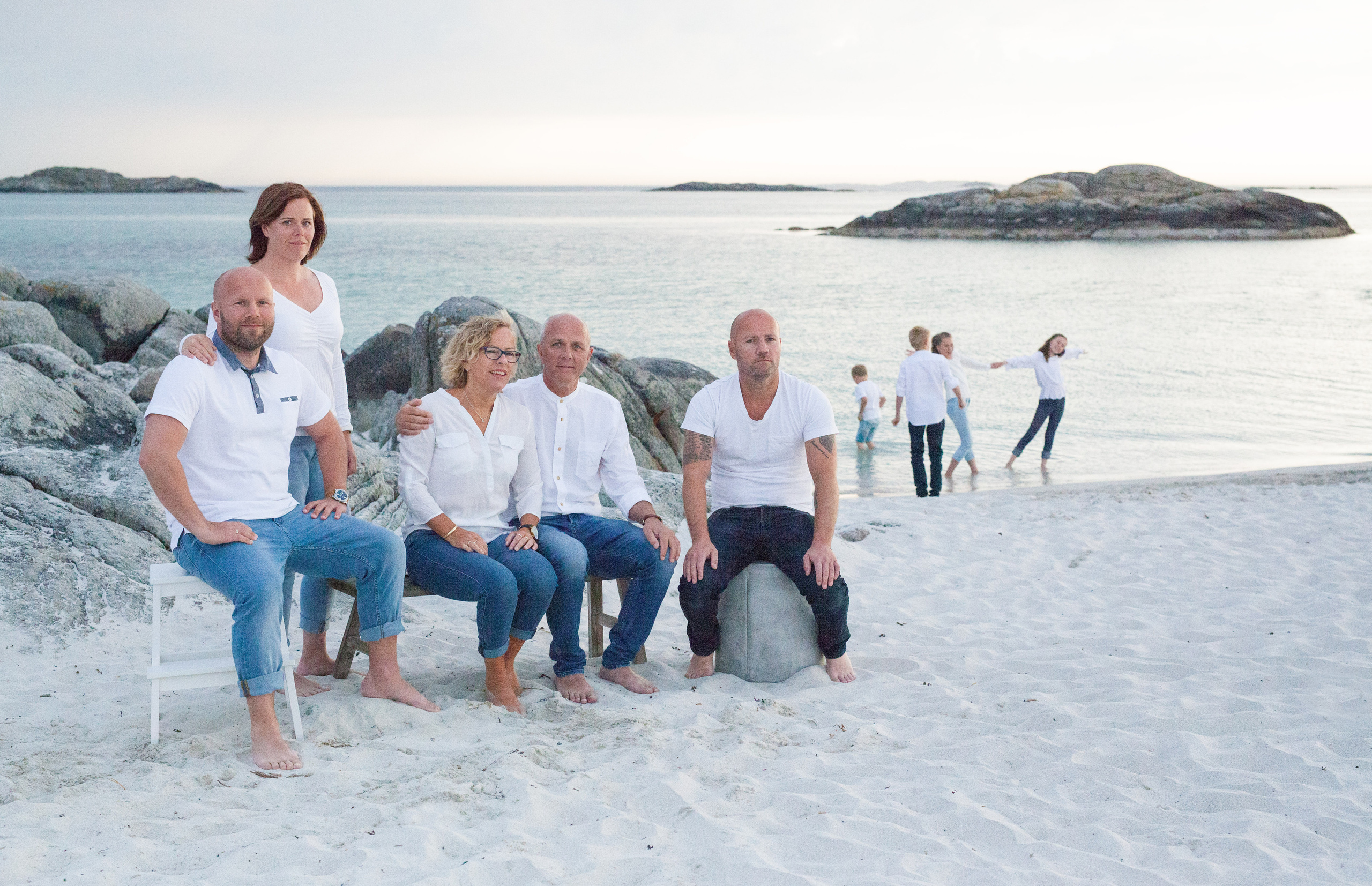 On the beach. Family and real state photographer in Haugesund Dina Vikra